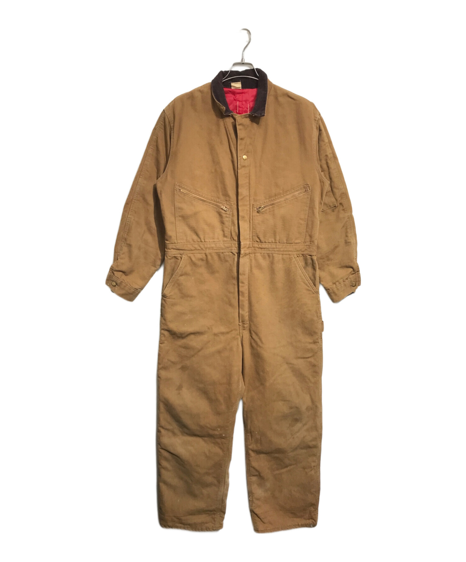 中古・古着通販】CarHartt (カーハート) ダック地つなぎ ブラウン