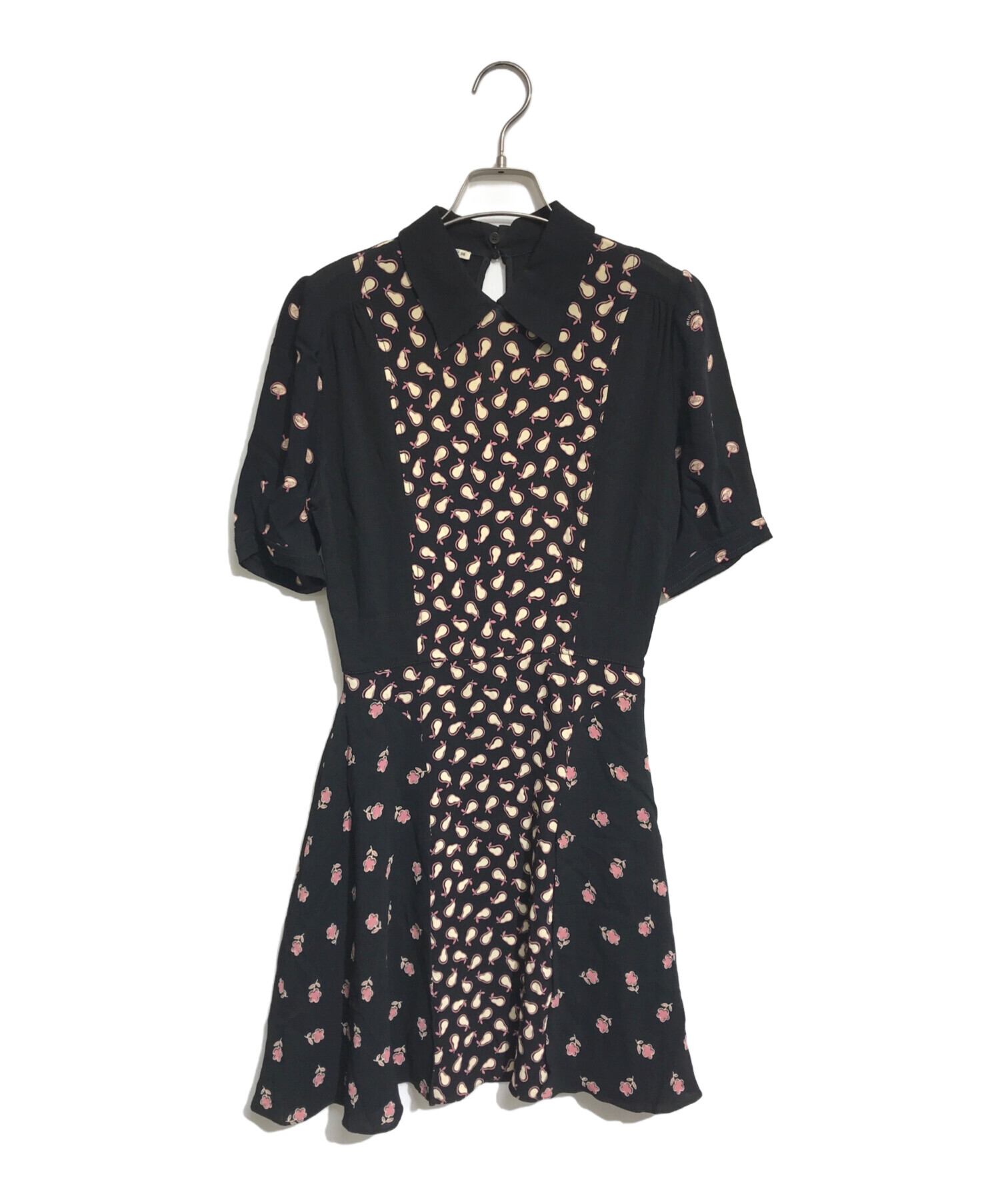 中古・古着通販】MIU MIU (ミュウミュウ) 切替ワンピース ブラック