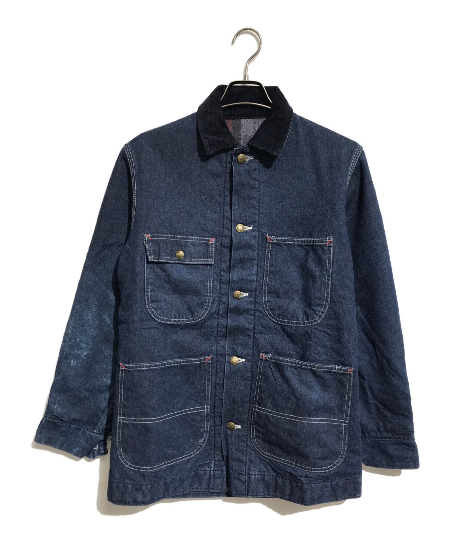 ロッケ雰囲気抜群　60's シアーズ　カバーオール 中古・古着通販】Sears (シアーズ) 裏地ブランケットカバーオール
