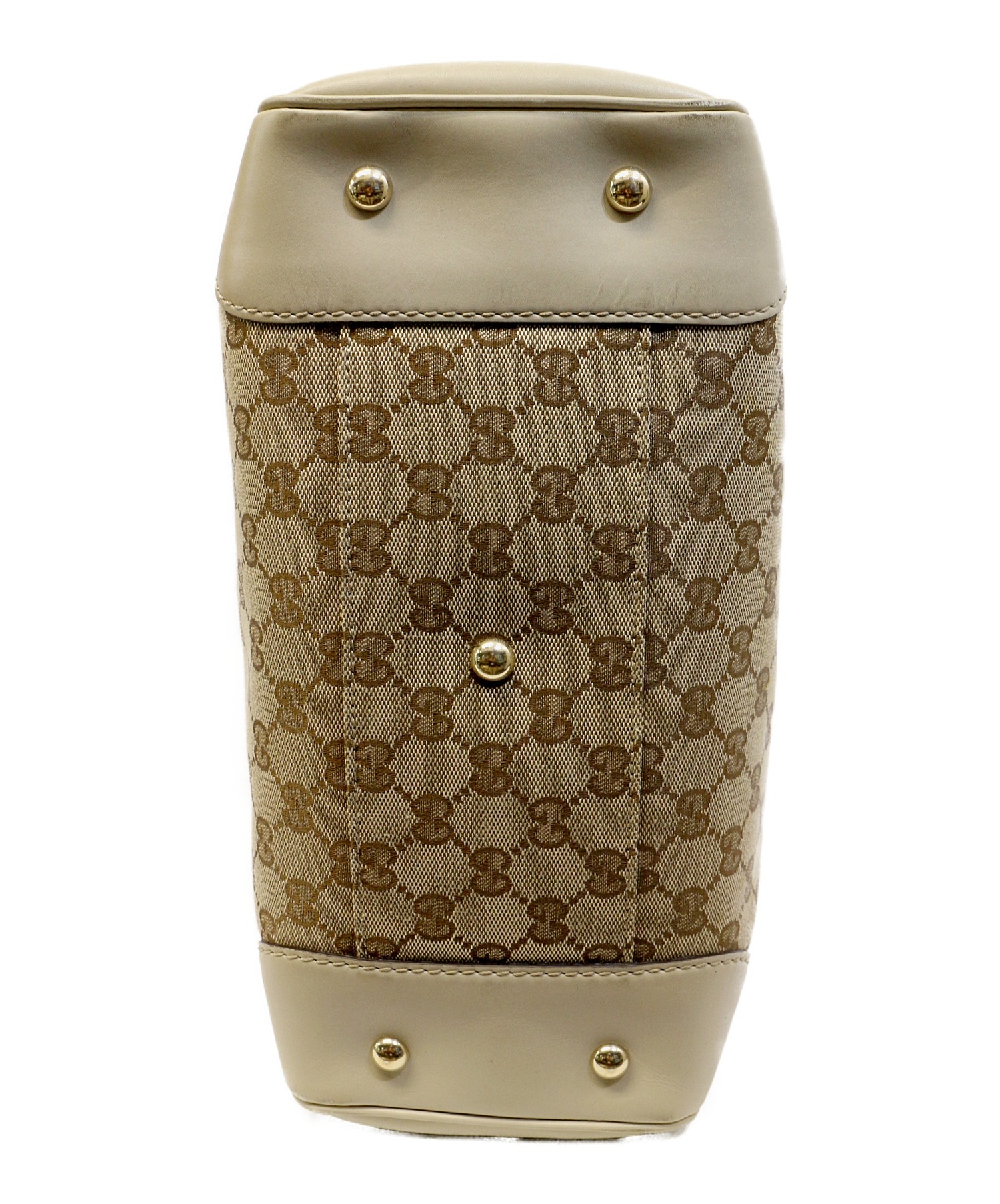 中古・古着通販】GUCCI (グッチ) トートバッグ ベージュ GGキャンバス