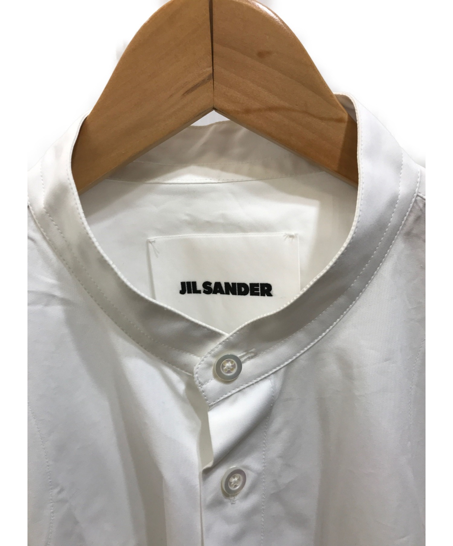 中古・古着通販】JIL SANDER (ジルサンダー) ロングバンドカラーシャツ 