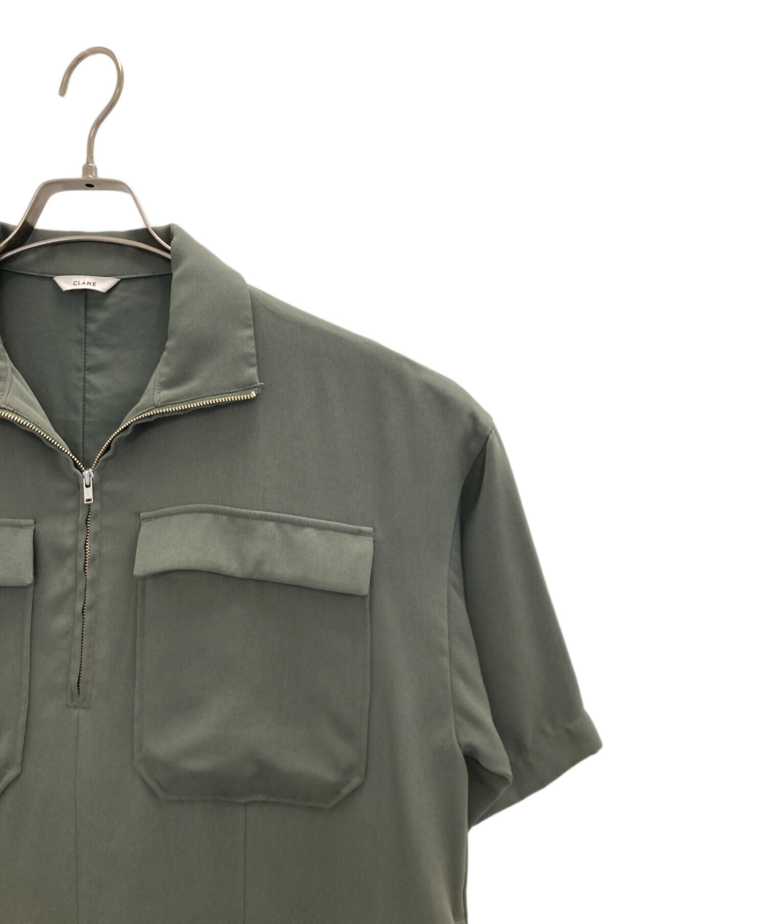 中古・古着通販】CLANE (クラネ) HALF ZIP MILITARY ONE PIECE 中古・古着通販】CLANE (クラネ) HALF ZIP MILITARY ONE PIECE