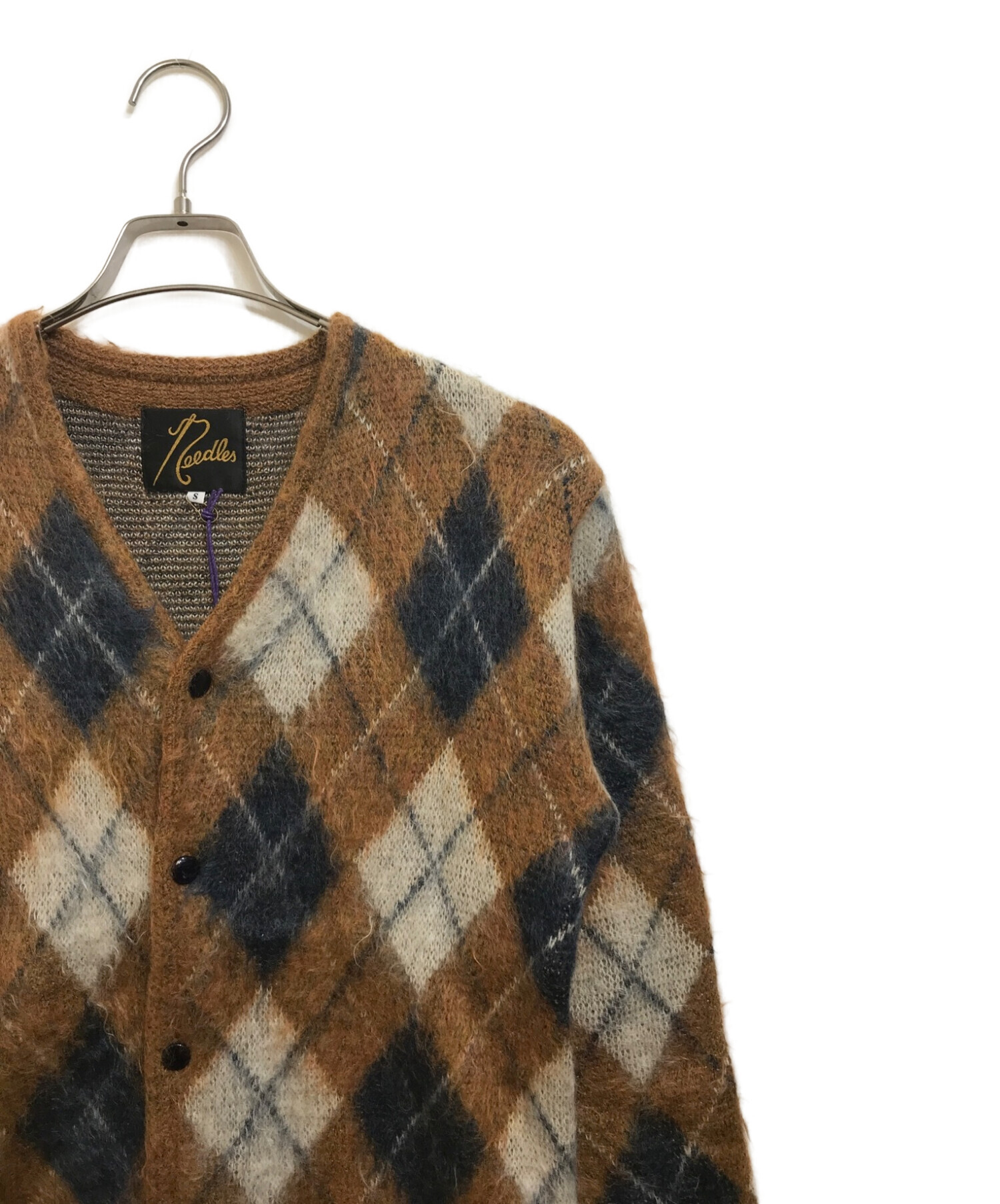 中古・古着通販】Needles (ニードルス) モヘアカーディガン ブラウン