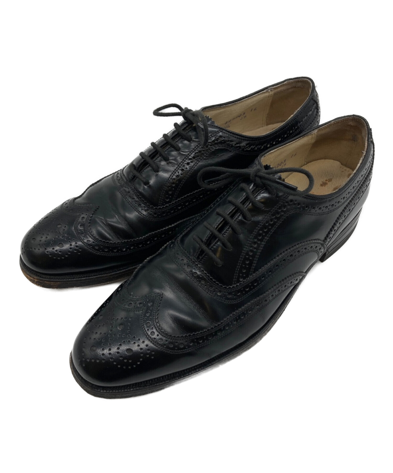 70s~ヴィンテージ レザーシューズ Florsheim ウイングチップ 革靴