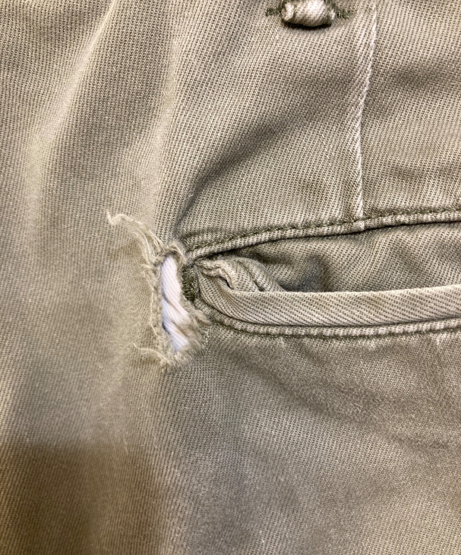 中古・古着通販】RRL (ダブルアールエル) トラウザーパンツ オリーブ