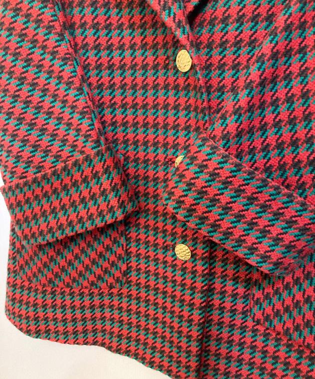 中古・古着通販】GUCCI (グッチ) ハウンドトゥースウールコート