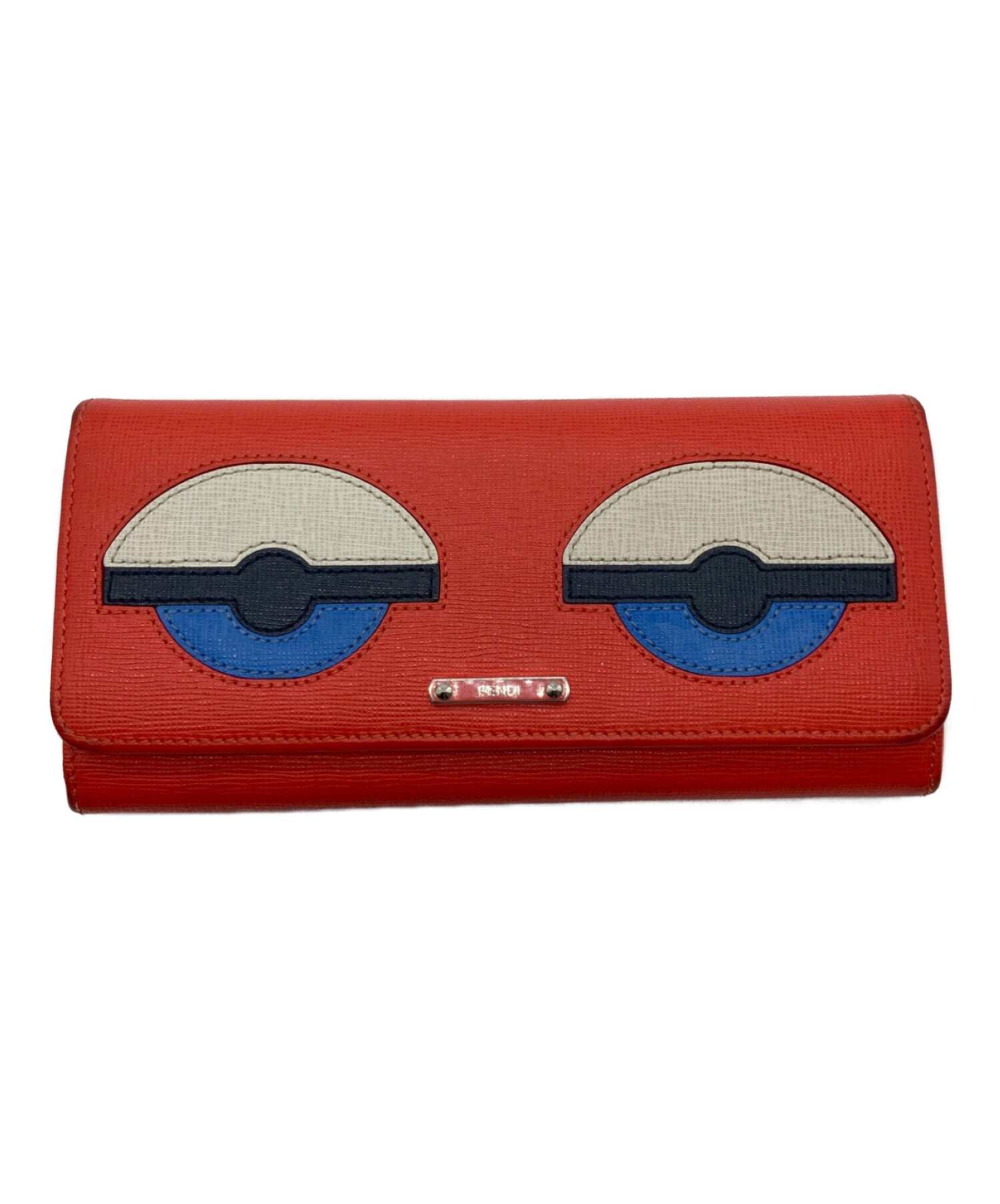 【再値下げ】FENDI 長財布 レッド 中古・古着通販】FENDI (フェンディ) 長財布 レッド｜ブランド・古着