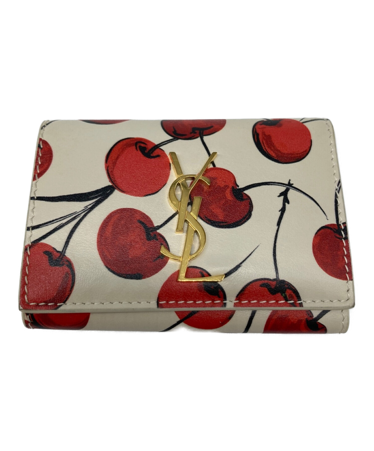 新品未使用　イヴ・サンローラン YSL キーケース レッド ブランドロゴ入り 中古・古着通販】Saint Laurent Paris (サンローランパリ) キーケース