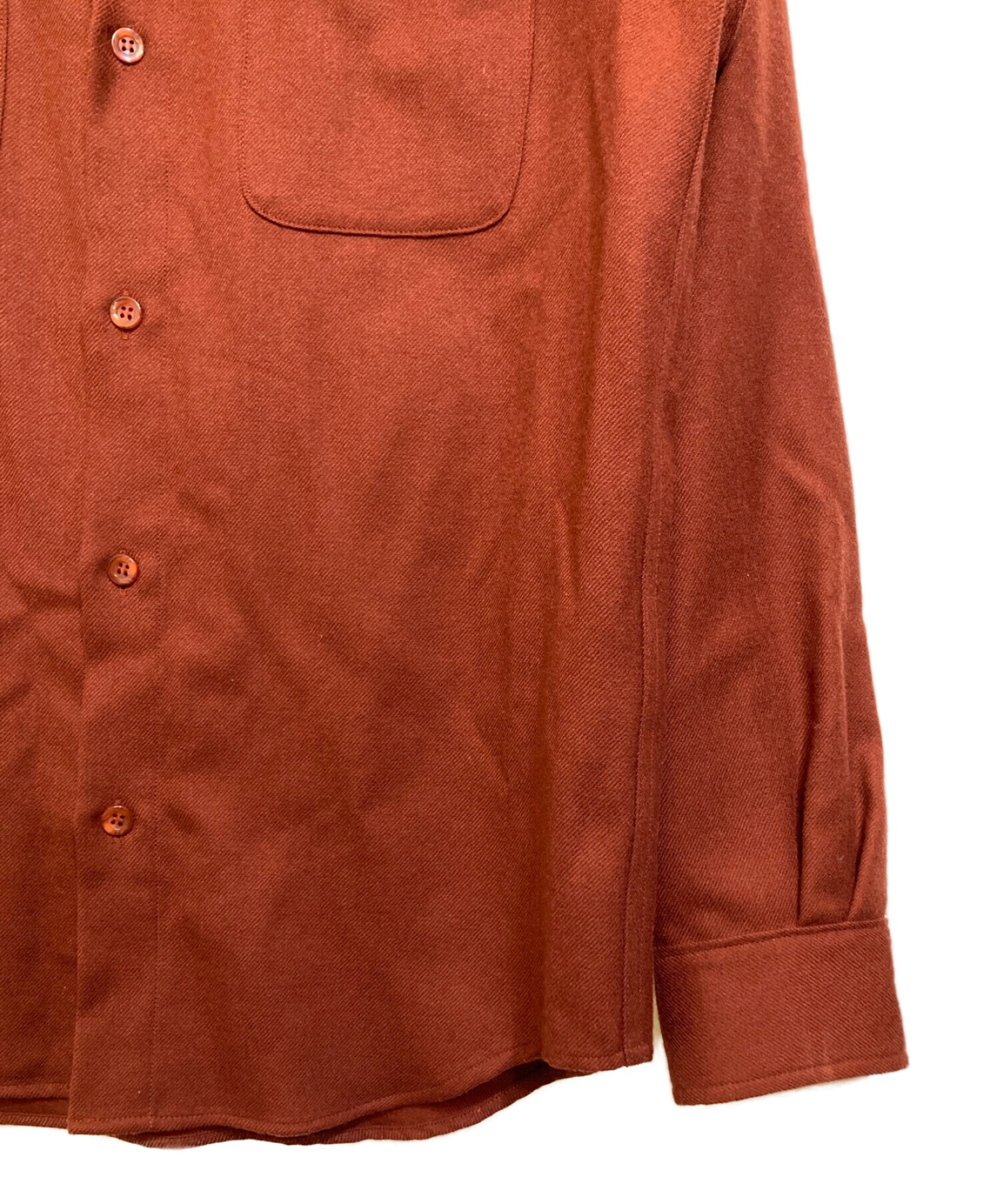 中古・古着通販】WACKO MARIA (ワコマリア) ウールCPOシャツ ブラウン