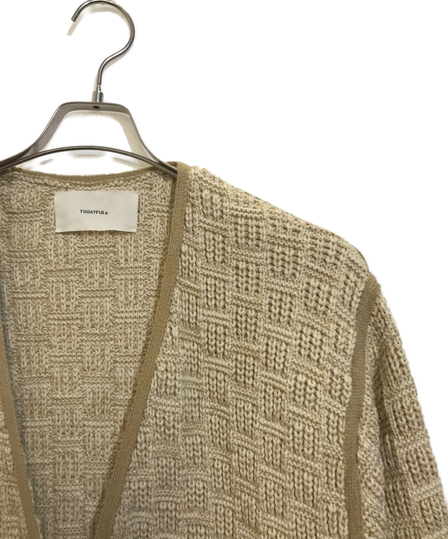 TODAYFULトゥデイフルニットジャガードガウン38サイズ
