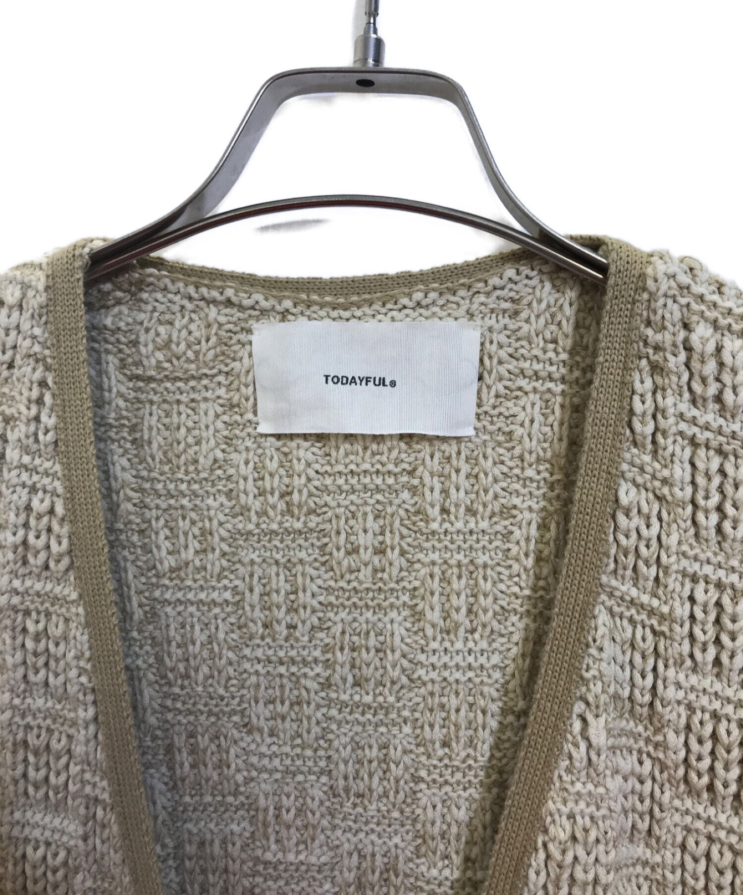 TODAYFULトゥデイフルニットジャガードガウン38サイズ