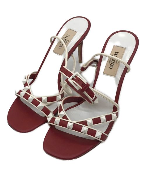 中古・古着通販】VALENTINO (ヴァレンティノ) スタッズサンダル レッド