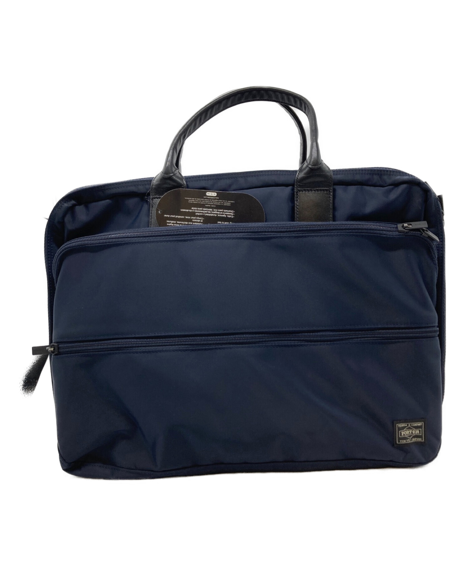 中古・古着通販】PORTER (ポーター) 2WAY BRIEFCASE(L) ネイビー 未 
