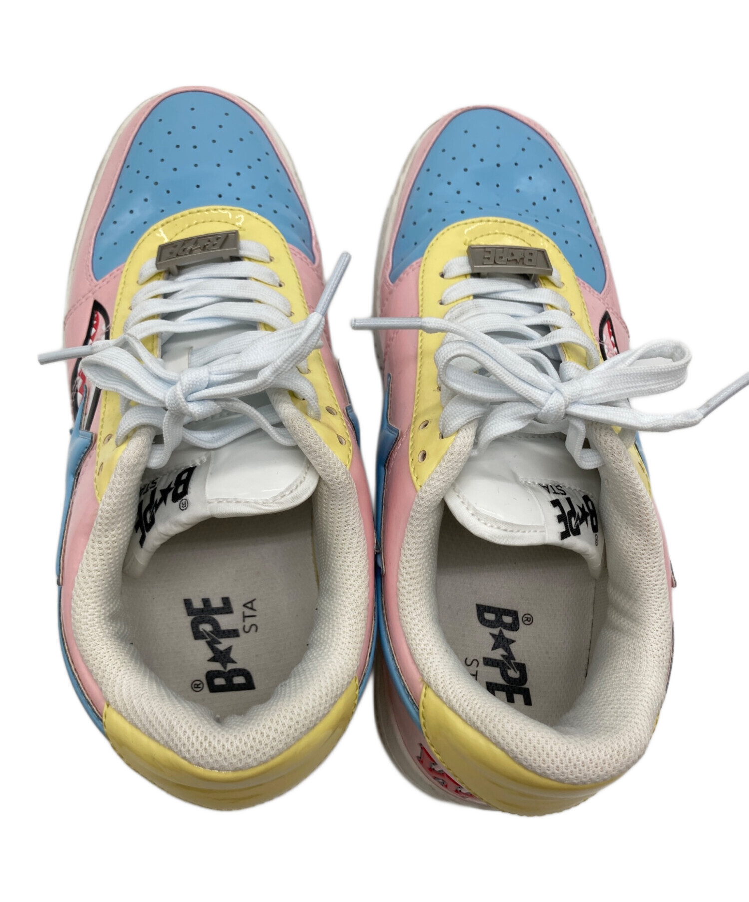 中古・古着通販】BAPESTA (ベイプスタ) SHARK BAPE STA LOW ピンク