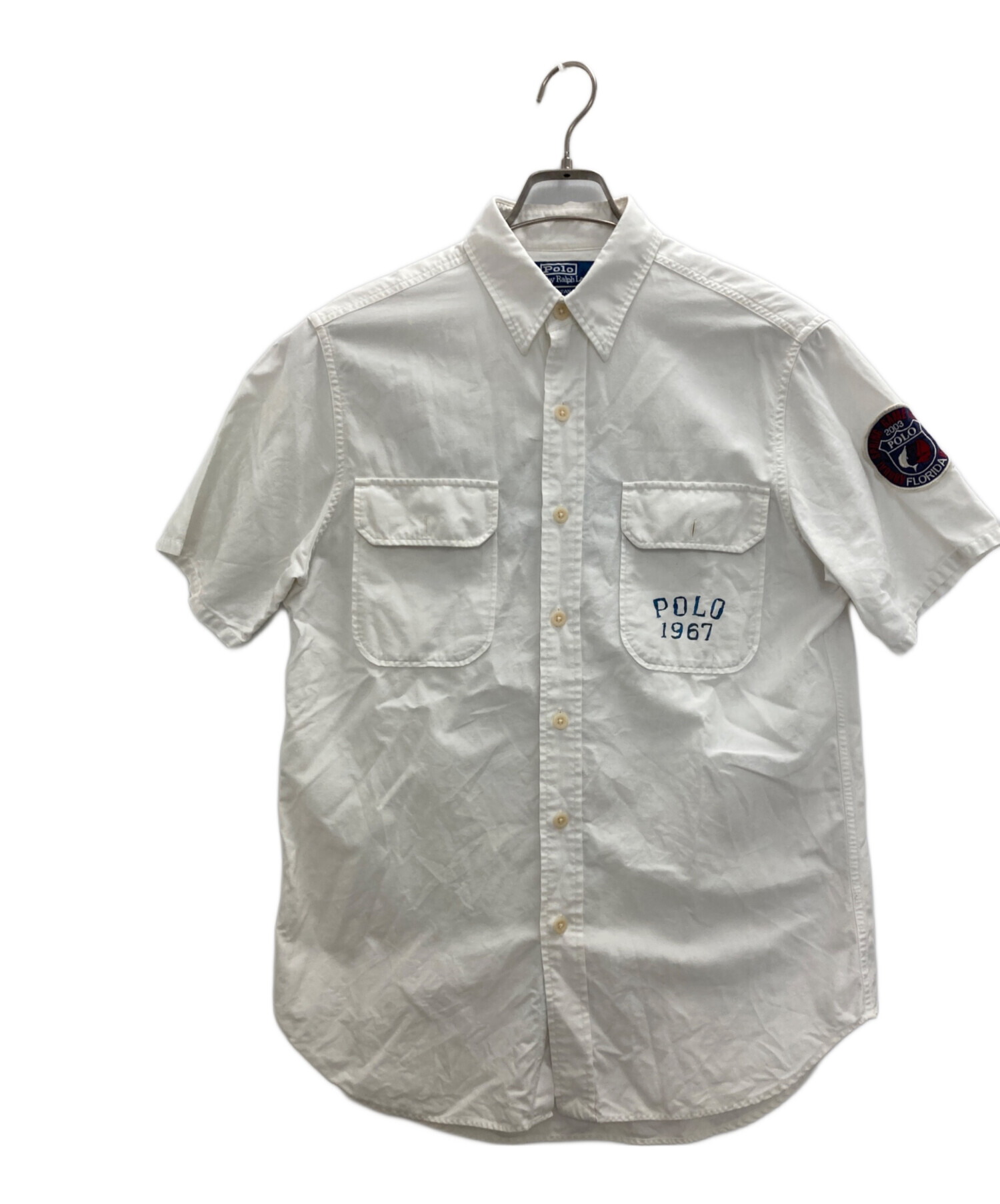 ビンテージ ラルフローレン OCEAN CAMP 魚 半袖シャツ フィッシング