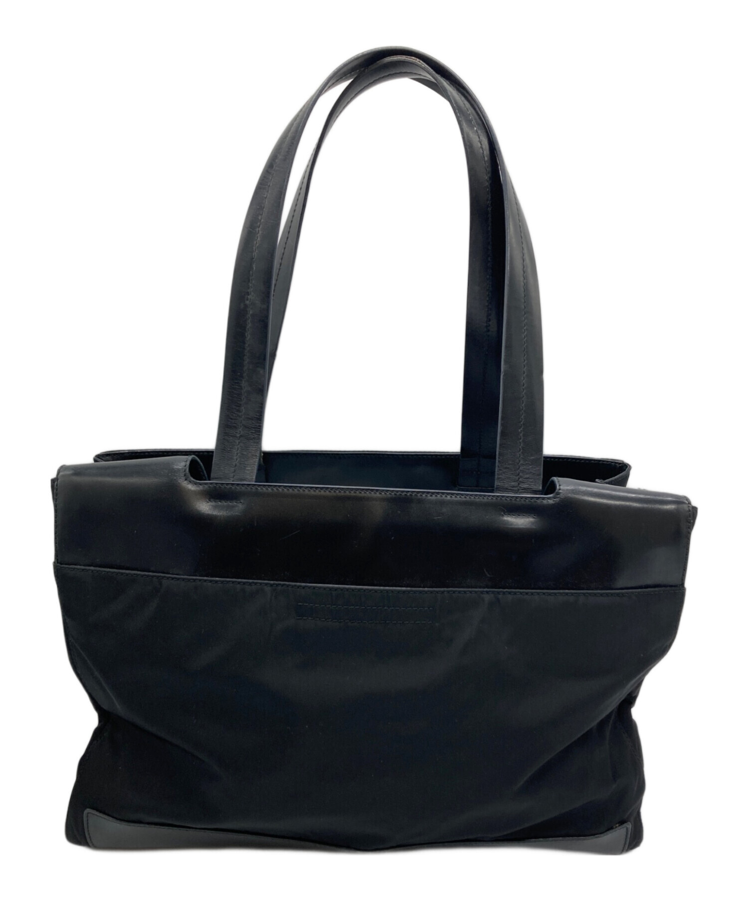 PRADA プラダ トートバッグ ナイロン&レザー ブラック 公式通販