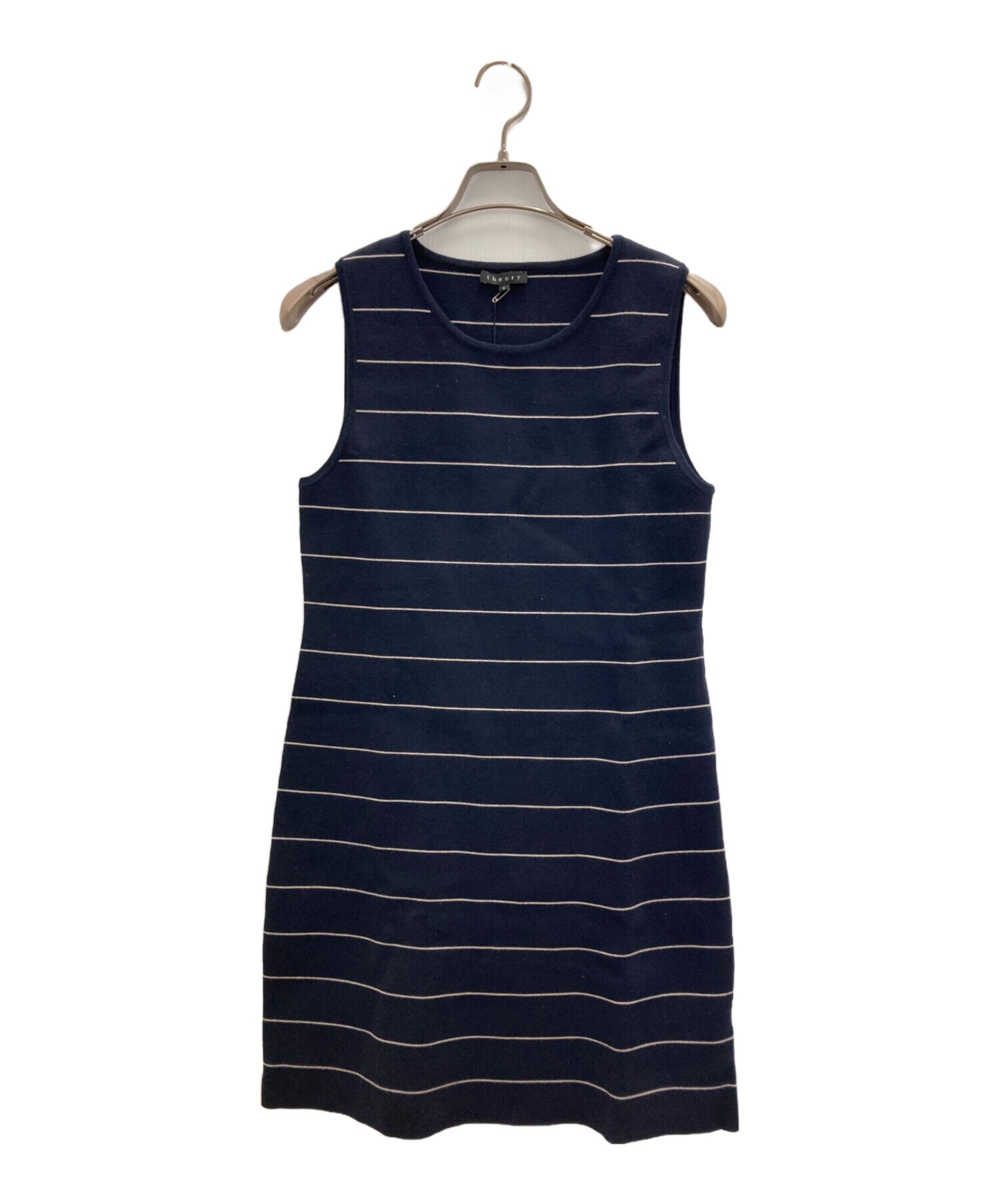 新品、未使用　セオリー　ノースリーブニットワンピース 中古・古着通販】theory (セオリー) ニットワンピース ネイビー