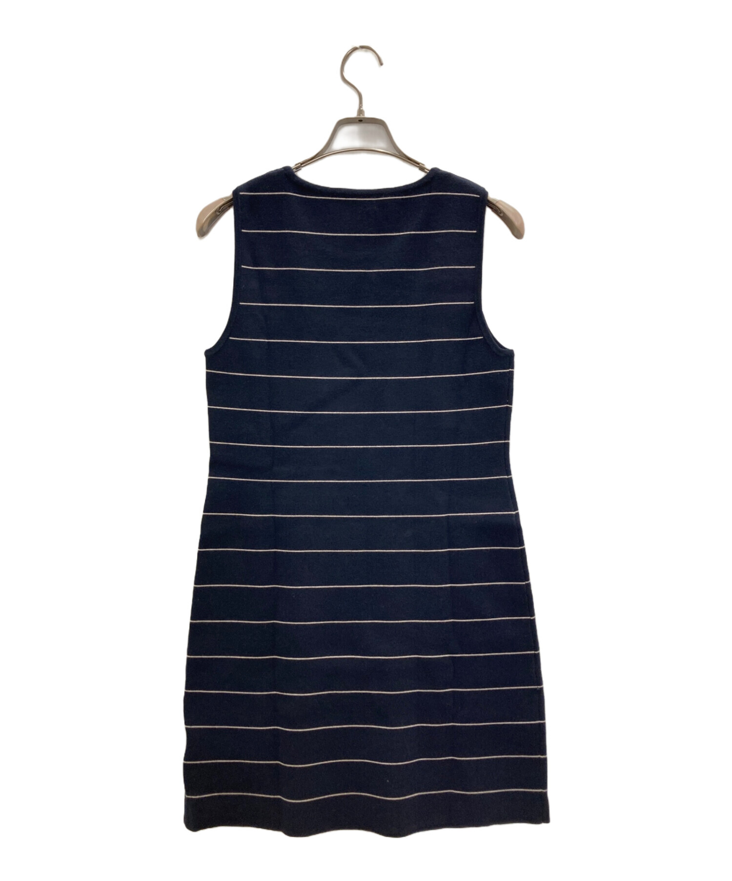 中古・古着通販】theory (セオリー) ニットワンピース ネイビー サイズ:S 未使用品｜ブランド・古着通販 トレファク公式【TREFAC  FASHION】スマホサイト Theory リネンノースリーブシャツワンピース 2 ネイビー