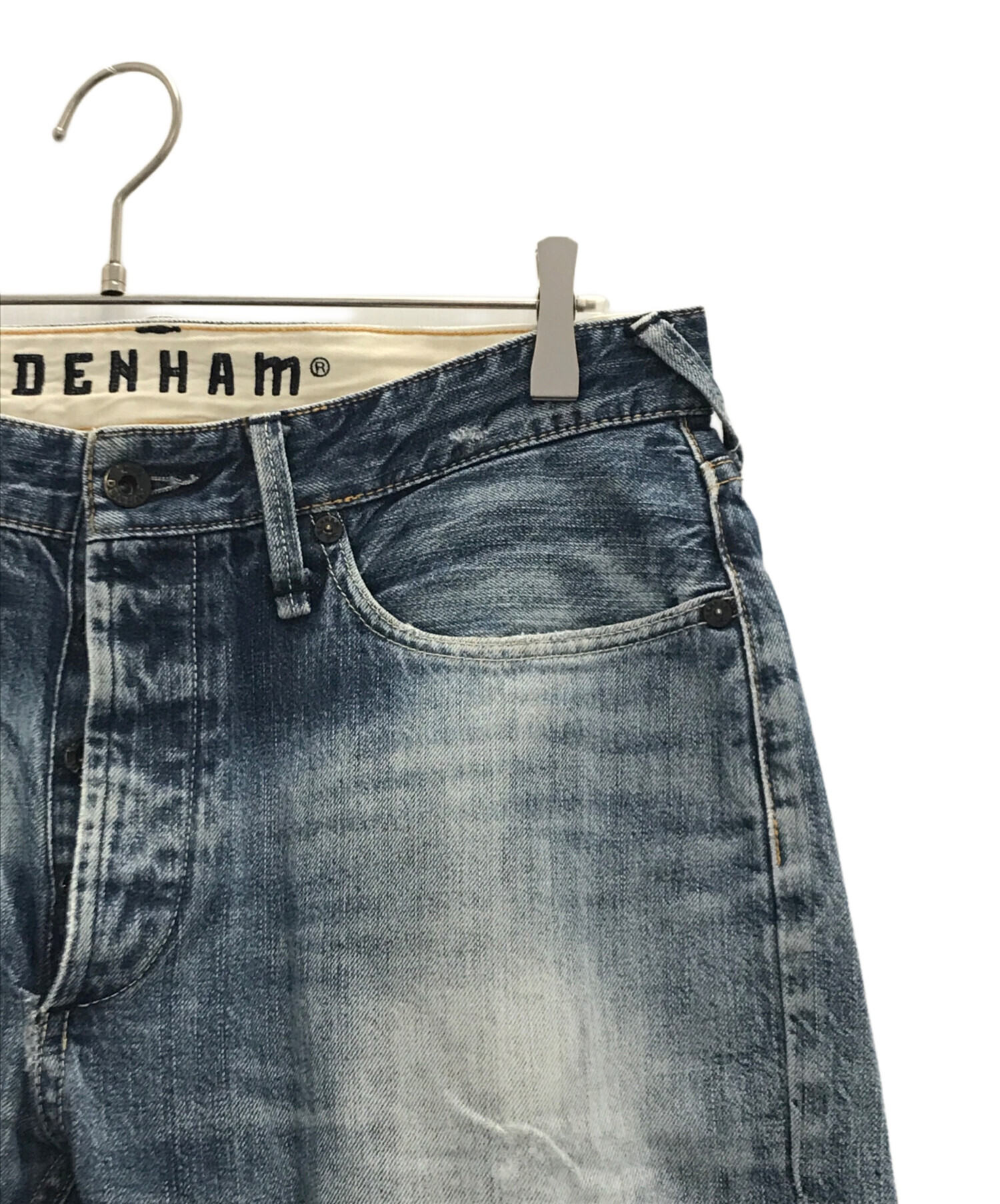 中古・古着通販】Denham (デンハム) ダメージデニムパンツ インディゴ