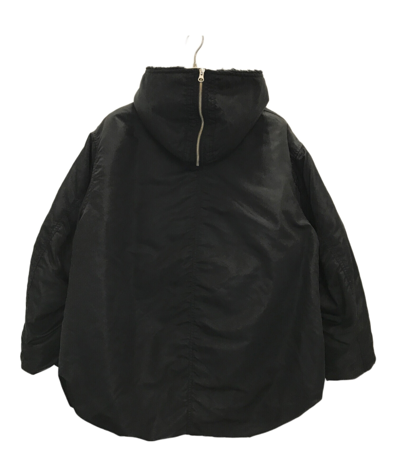 中古・古着通販】CLANE (クラネ) BALLOON DESIGN HOODED N3B ブラック