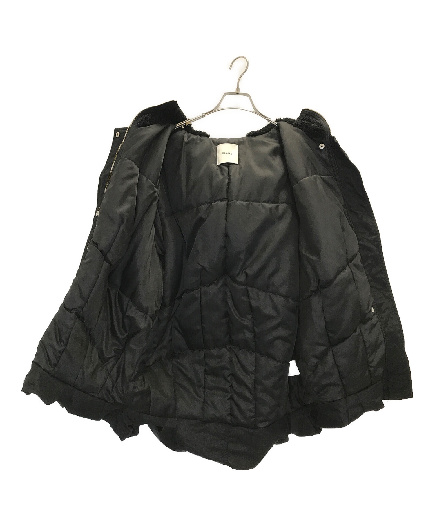 中古・古着通販】CLANE (クラネ) BALLOON DESIGN HOODED N3B ブラック