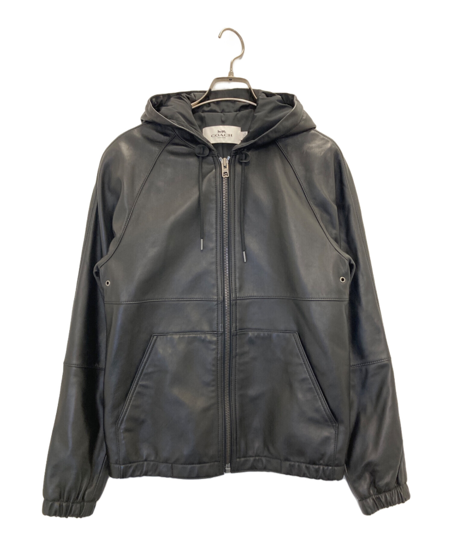 coachコーチ ラムレザージャケッ ト ブラック