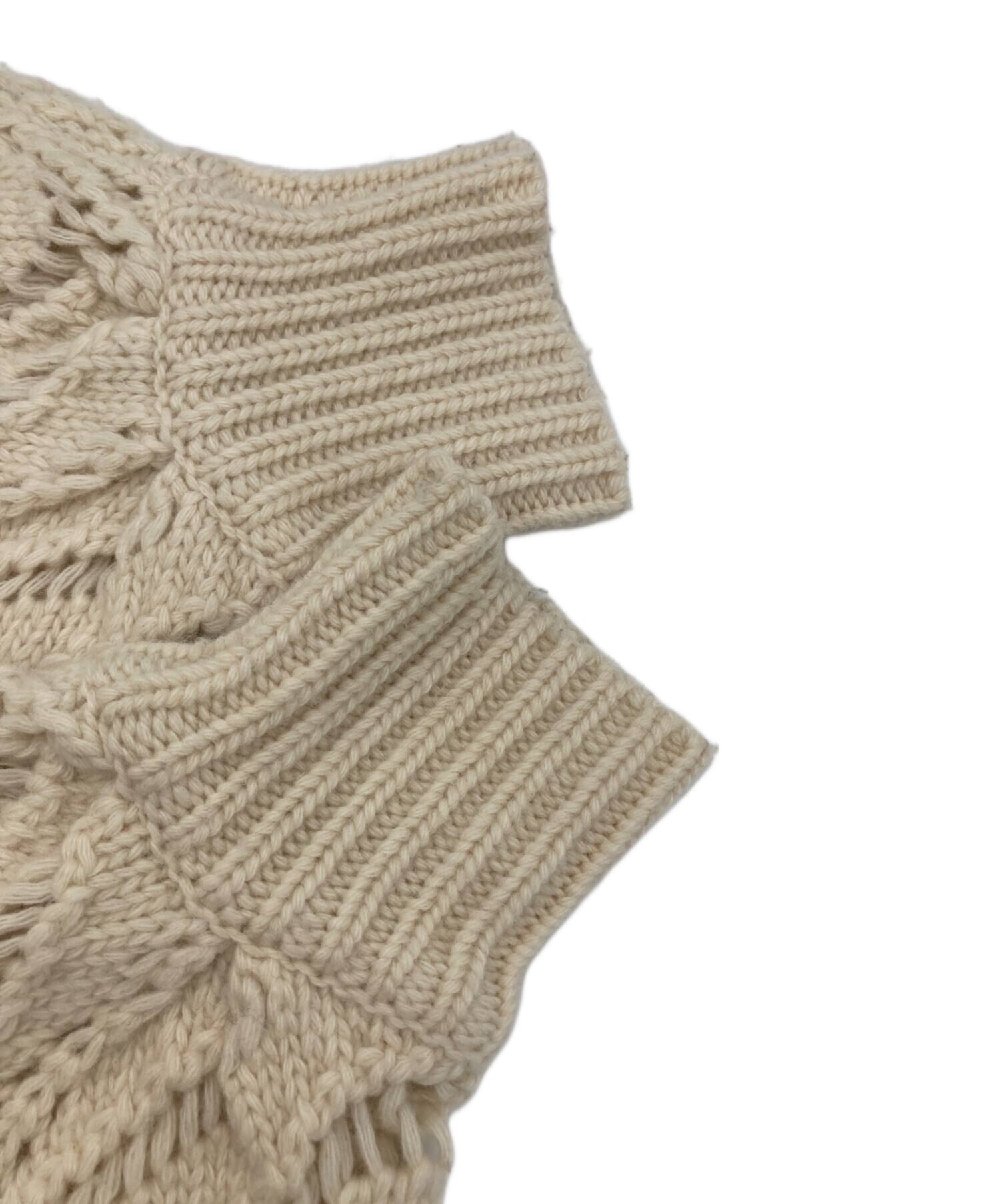 中古・古着通販】CLANE (クラネ) ケーブルニット アイボリー サイズ:1