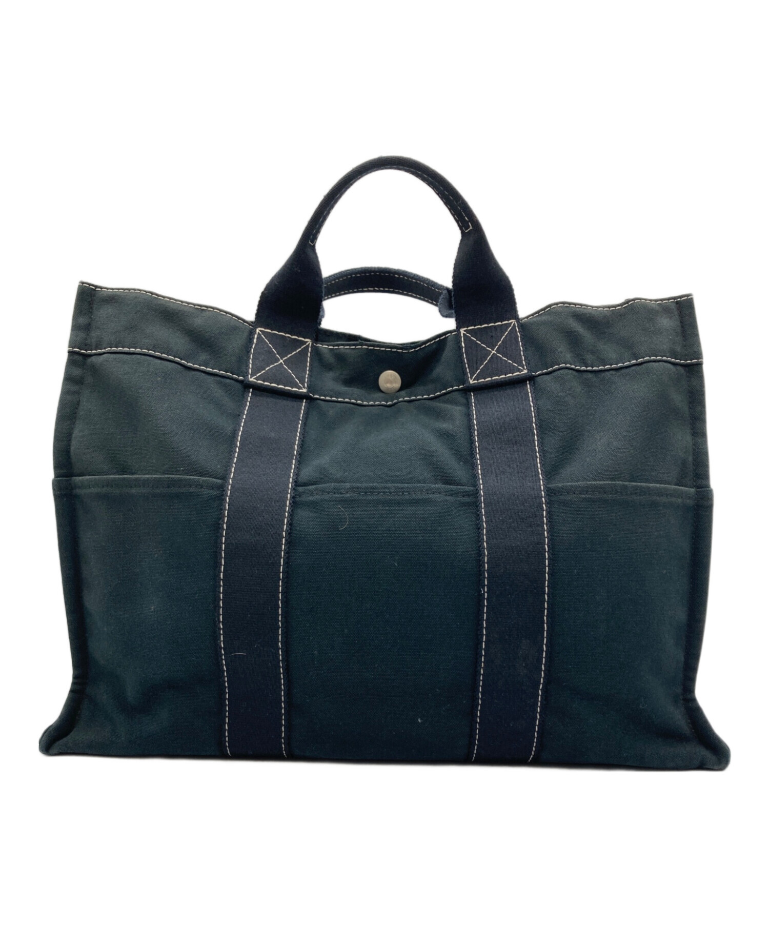中古・古着通販】HERMES (エルメス) ドーヴィルMM キャンバストート 