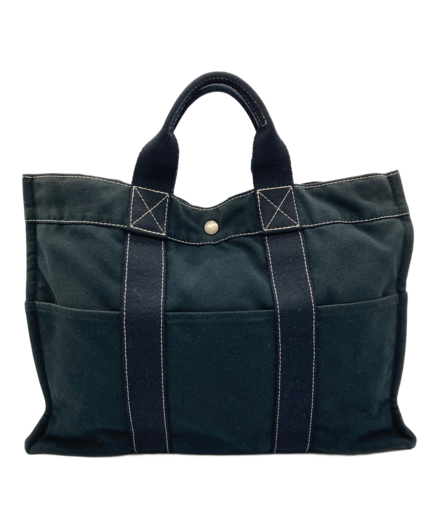 中古・古着通販】HERMES (エルメス) ドーヴィルMM キャンバストート 