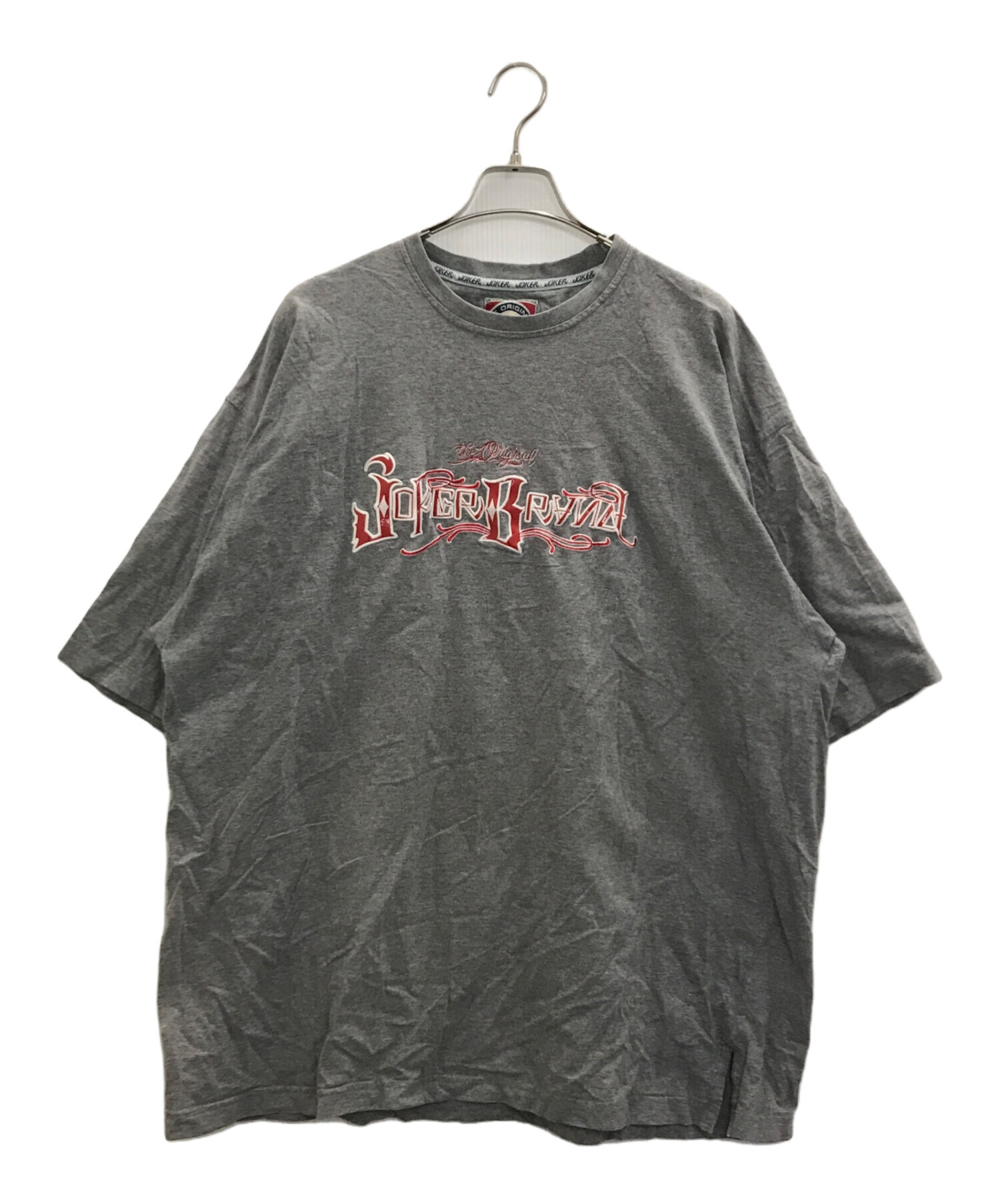 中古・古着通販】JOKER (ジョーカー) 刺繍ロゴTEE グレー サイズ:XXXL 