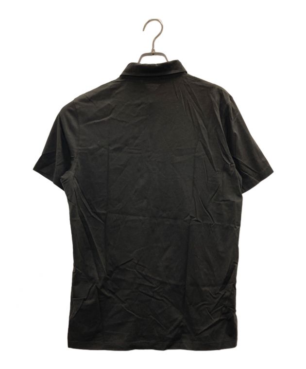 星　PRADA ブラック ポロシャツ　Mサイズ 中古・古着通販】PRADA (プラダ) ポロシャツ ブラック サイズ:S