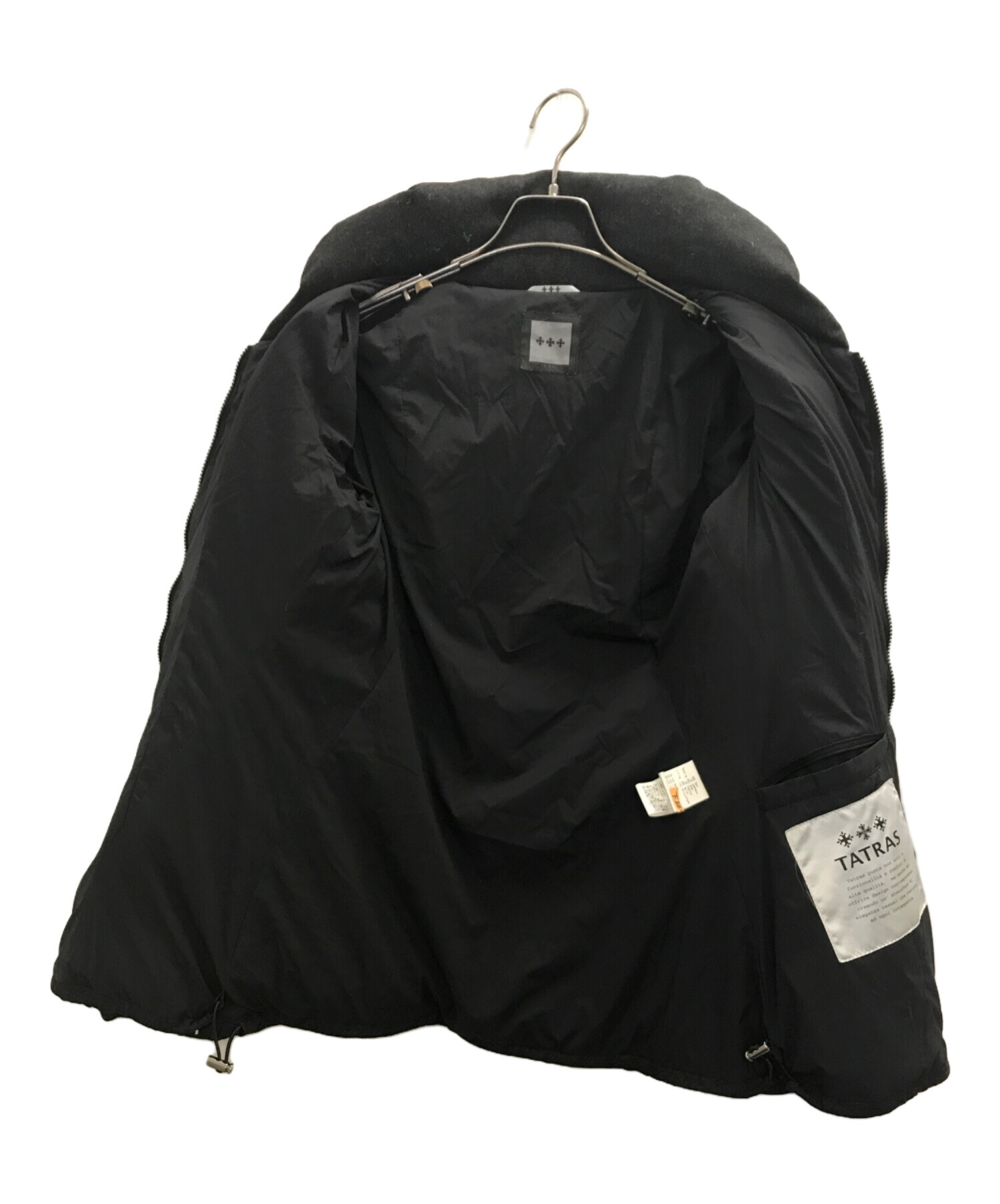 TATRAS カシミヤ混　ダウンベスト　リアルファー　ダークグレー　03 中古・古着通販】TATRAS (タトラス) カシミヤ混ダウンコート グレー