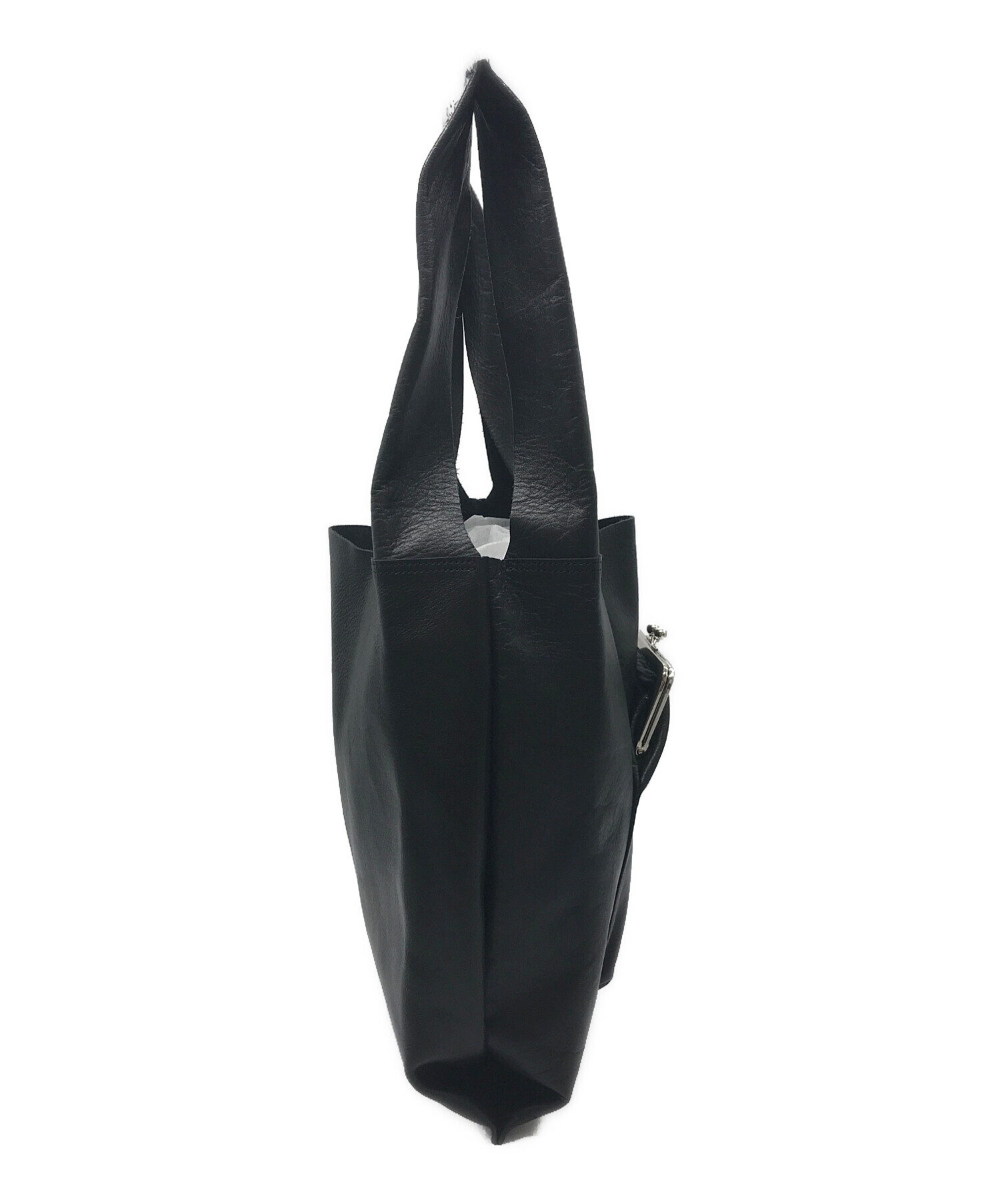 Y’s牛革バッグ 中古・古着通販】Y's (ワイズ) PRINT SOFT LEATHER TOTE BAG