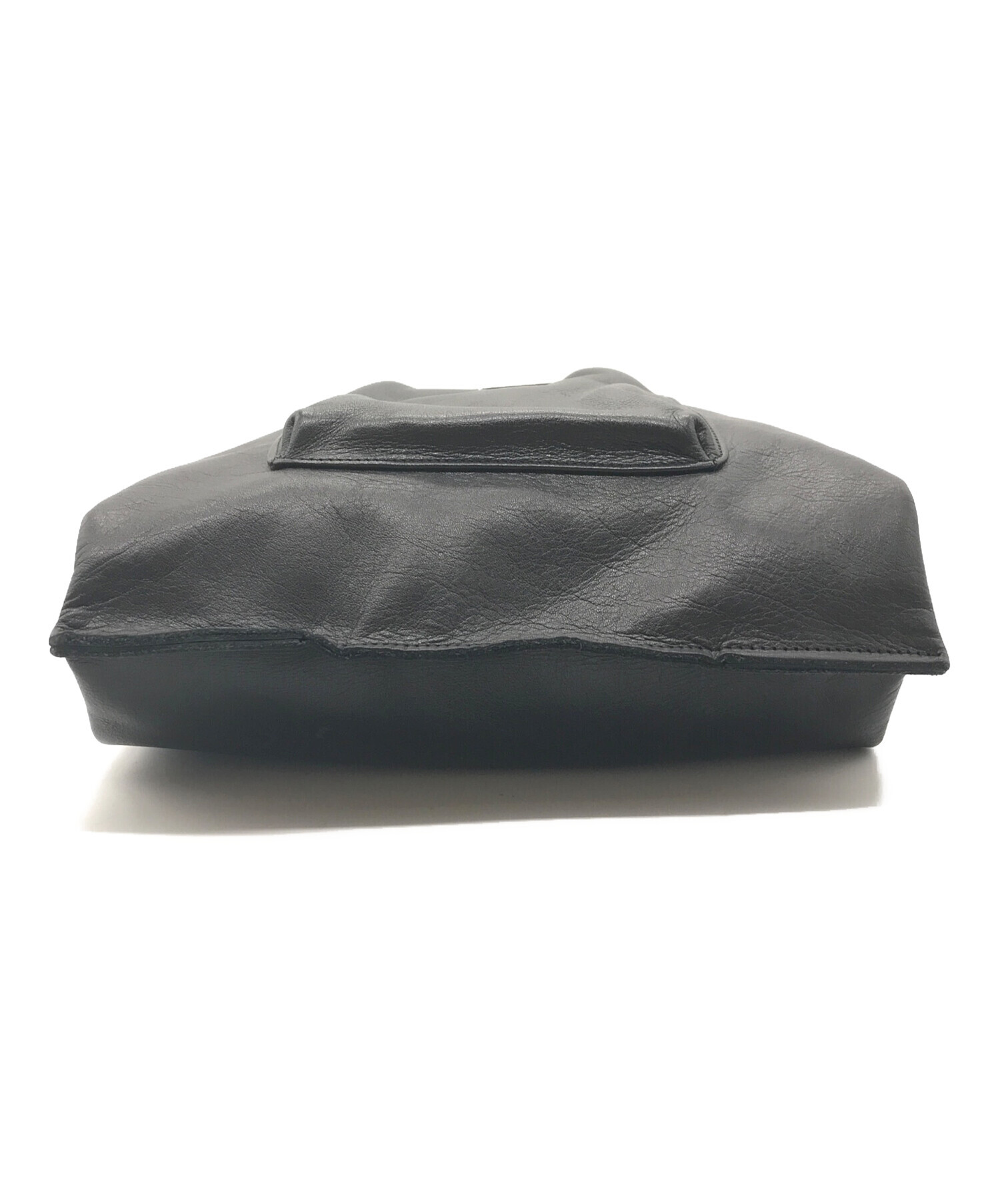 中古・古着通販】Y's (ワイズ) COW LEATHER CLASP PURSE BAG レザー