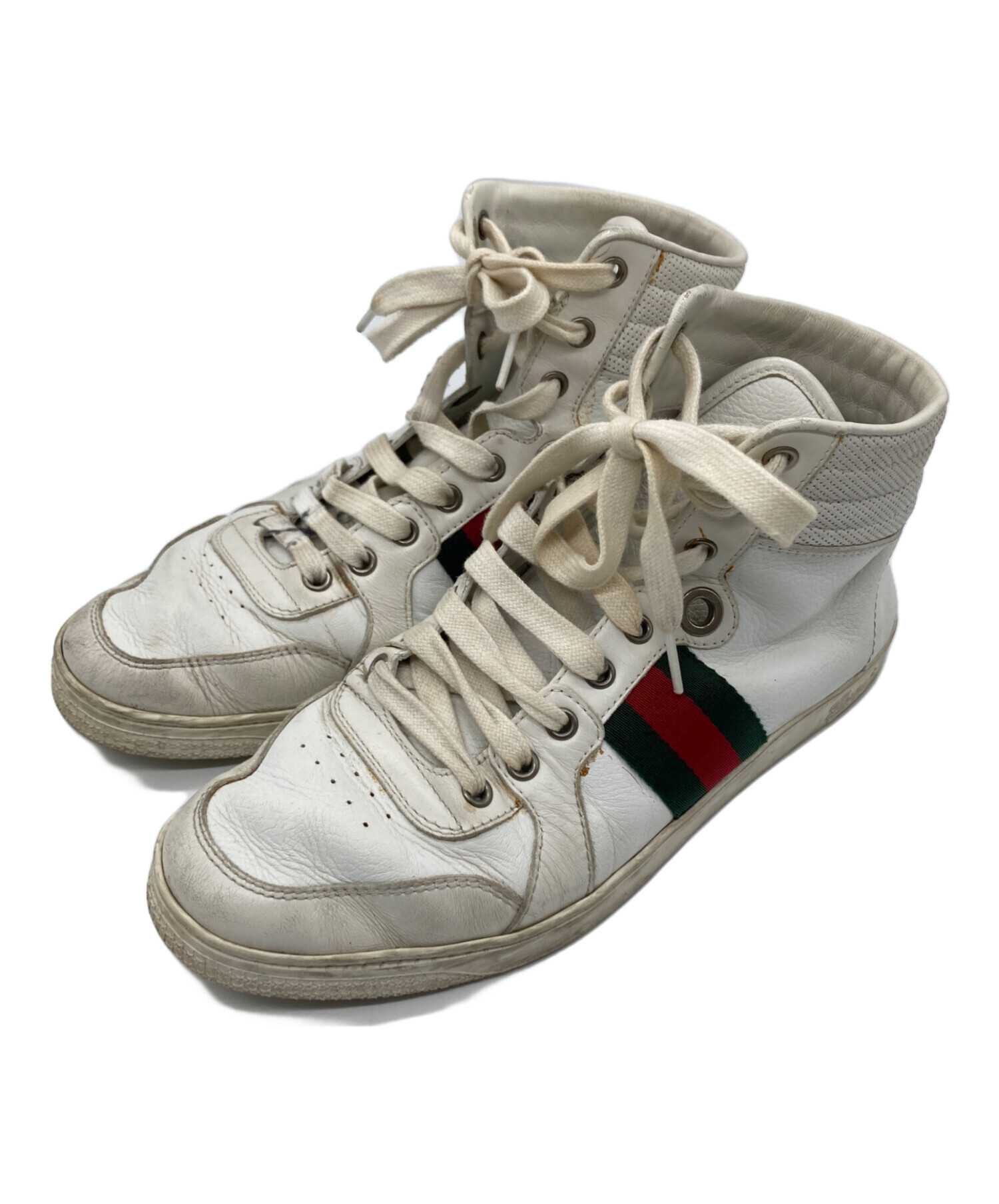 中古・古着通販】GUCCI (グッチ) シェリーラインハイカットスニーカー 