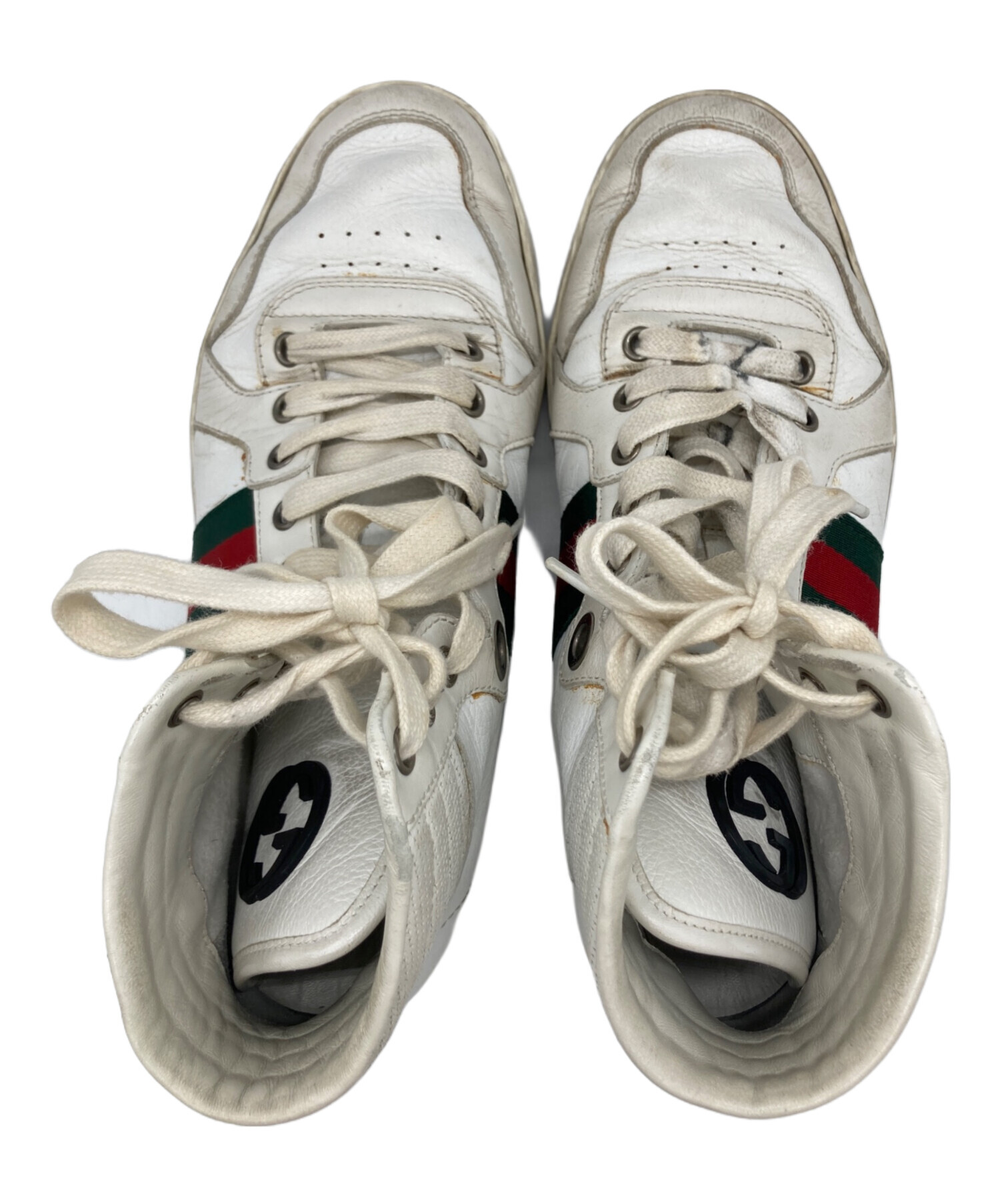 中古・古着通販】GUCCI (グッチ) シェリーラインハイカットスニーカー 