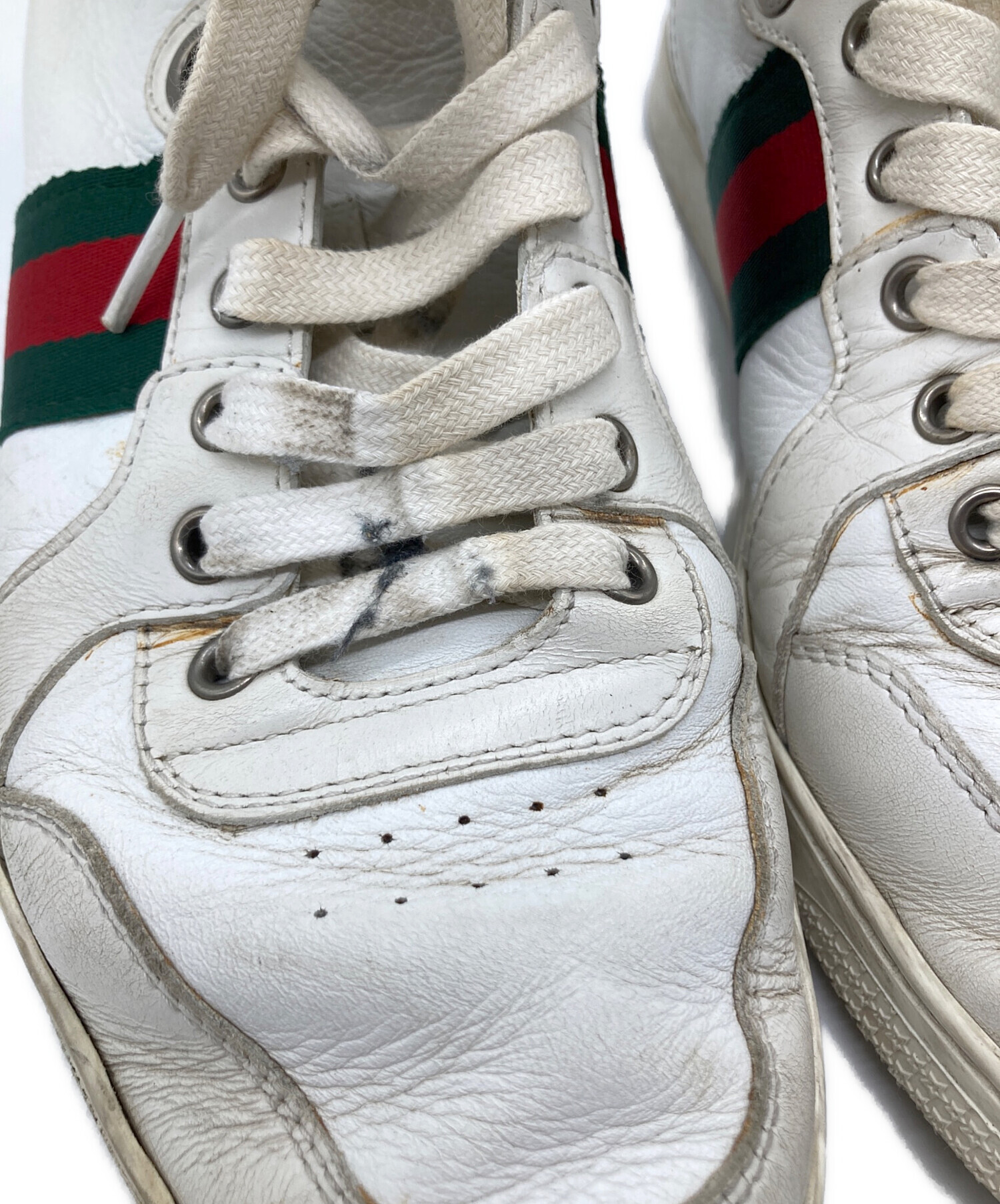 中古・古着通販】GUCCI (グッチ) シェリーラインハイカットスニーカー 
