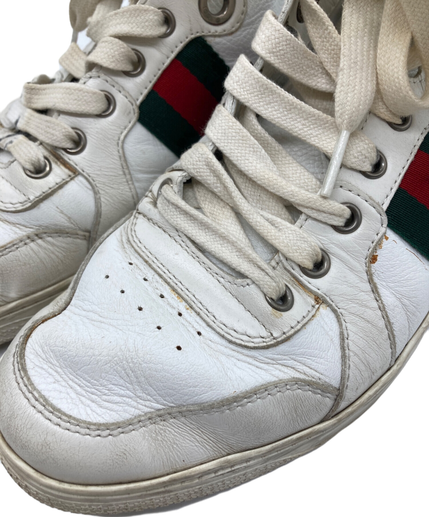 中古・古着通販】GUCCI (グッチ) シェリーラインハイカットスニーカー