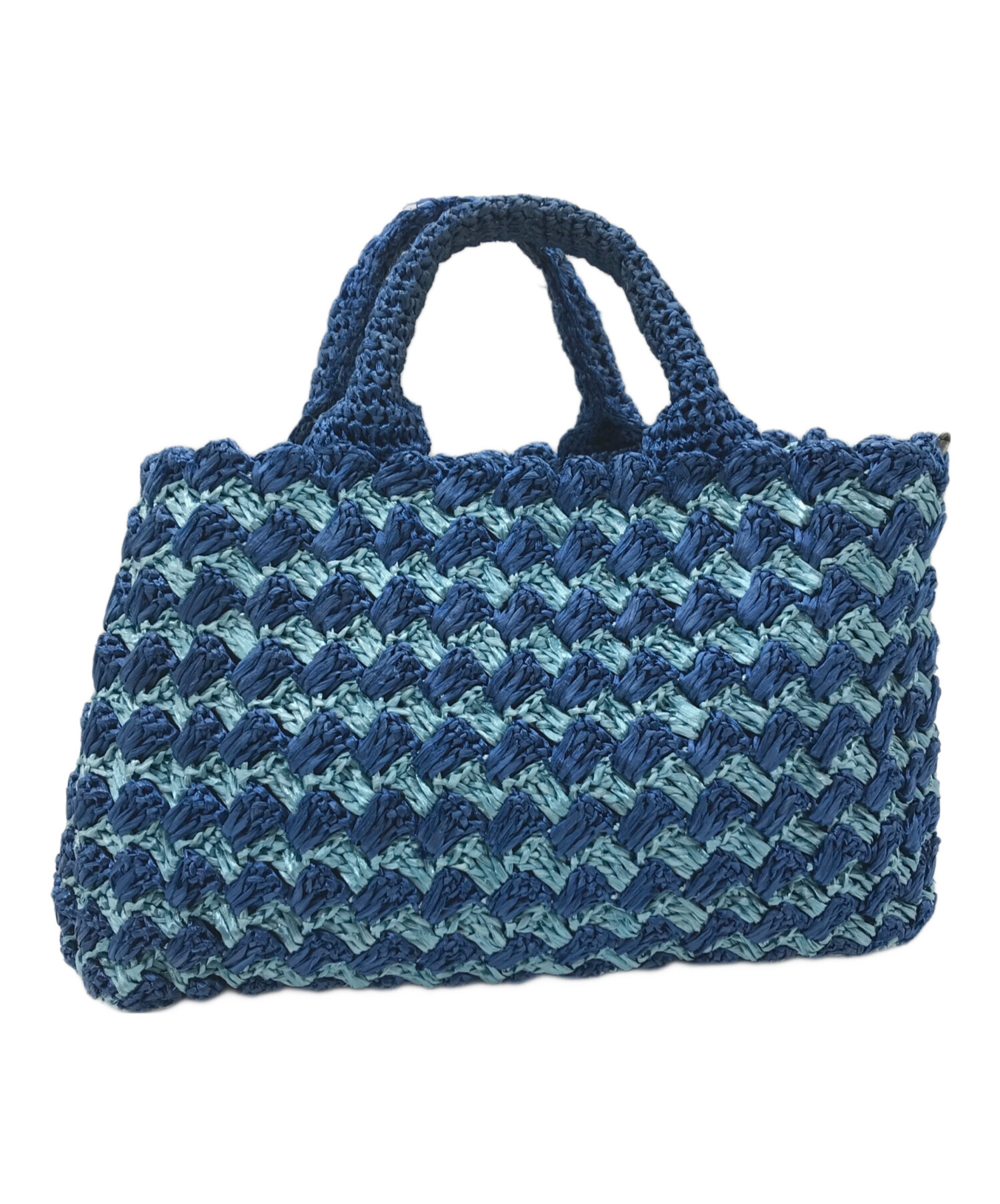 PRADA 青 トートバッグ プラダ かぎ編みトートバッグ - 女性用 – myCompañero