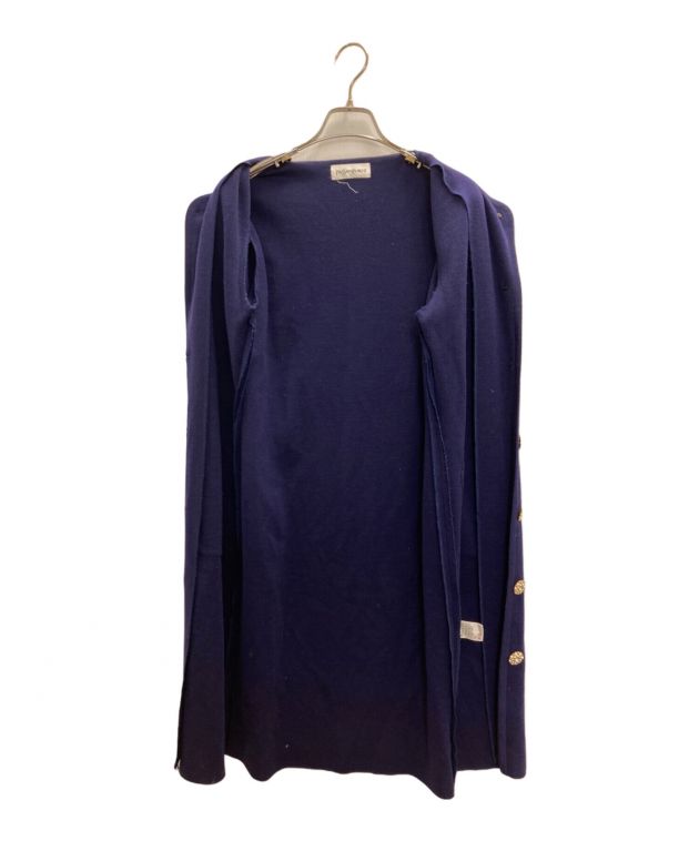 イヴサンローラン YVES SAINT LAURENT パープル カーディガン 中古・古着通販】Yves Saint Laurent (イヴサンローラン) ロング