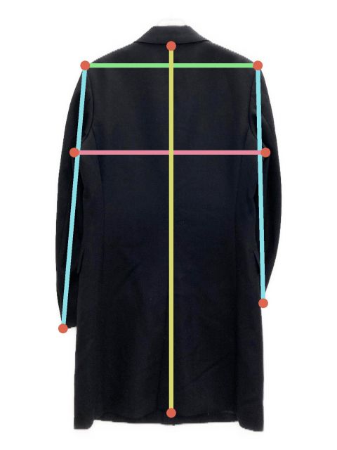 未使用級✨DORMEUIL×五大陸 ロングチェスターコート ヘリンボーン グレー 未使用級✨DORMEUIL×五大陸 ロングチェスターコート