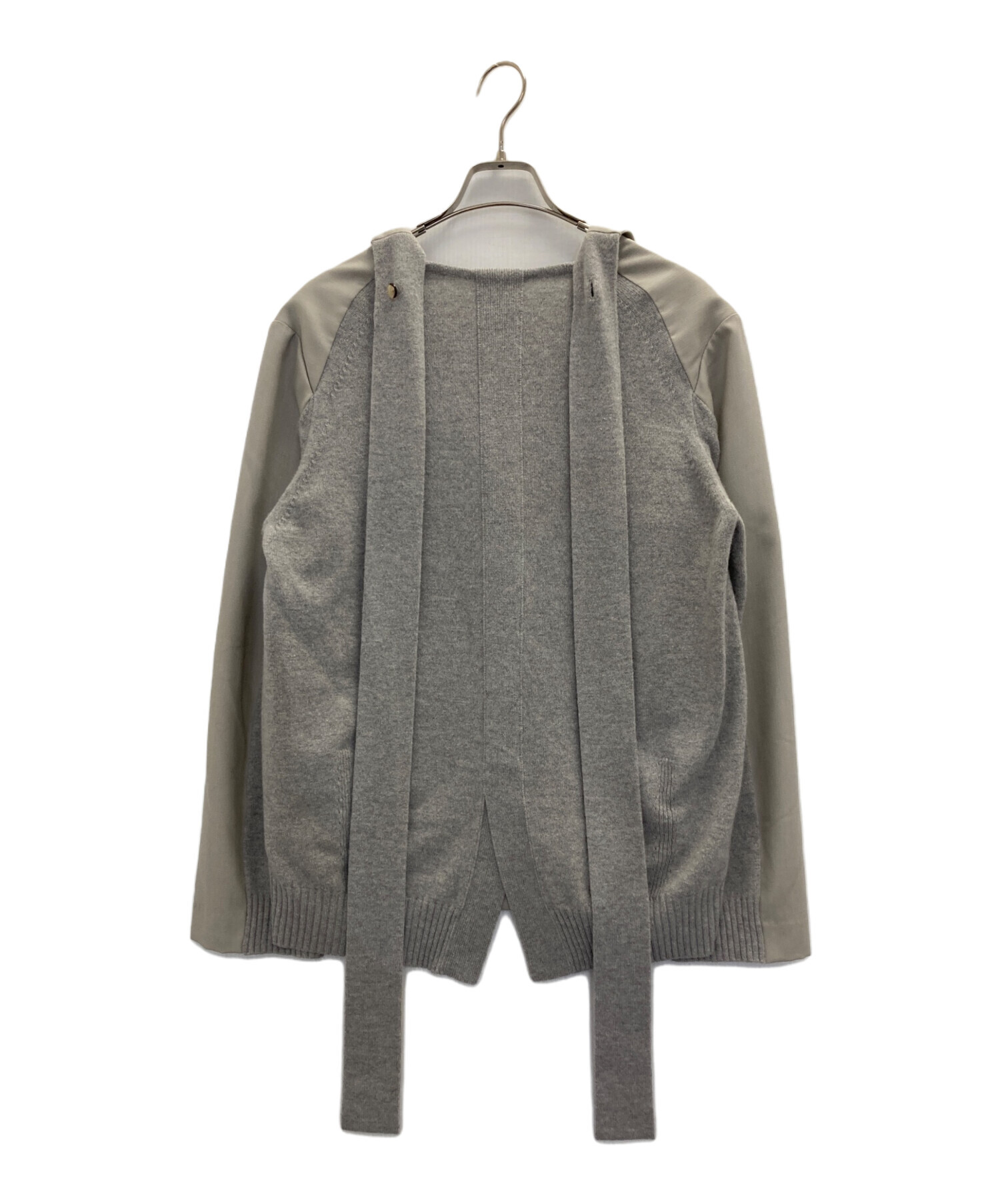 中古・古着通販】IRENE (アイレネ) ニット切替ジャケット ベージュ