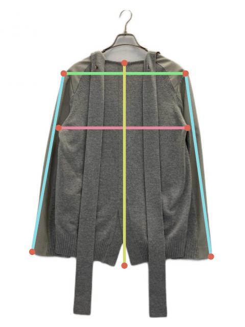IRENE アイレネ ニット・セーター 36(S位) グレー 【古着】【中古】 中古・古着通販】IRENE (アイレネ) ニット切替ジャケット ベージュ