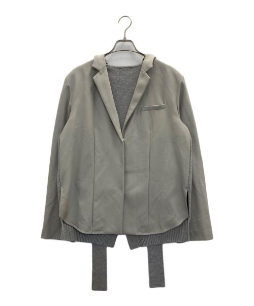 中古・古着通販】IRENE (アイレネ) ニット切替ジャケット ベージュ