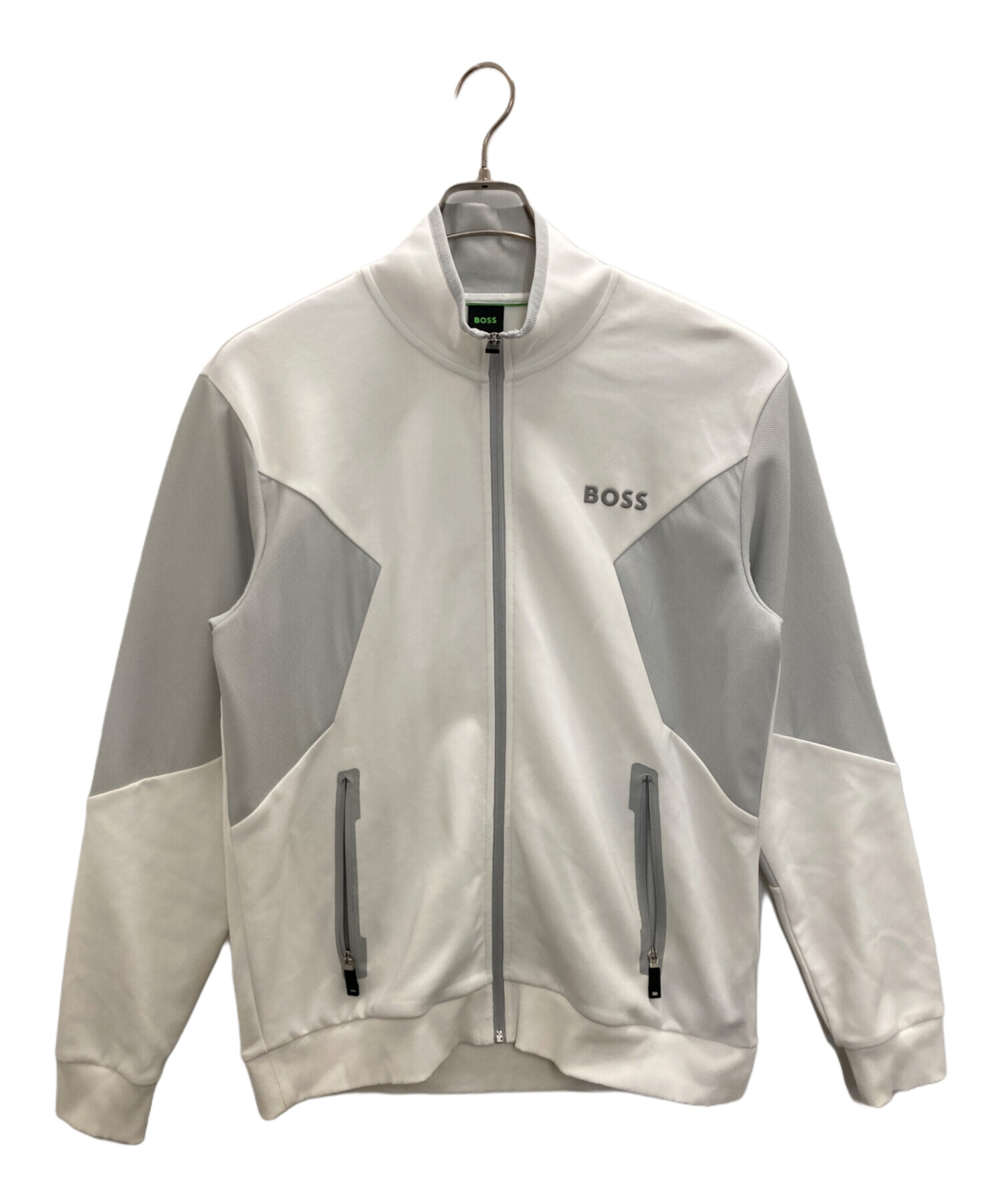 中古・古着通販】BOSS (ボス) ジップアップジャケット ホワイト サイズ 