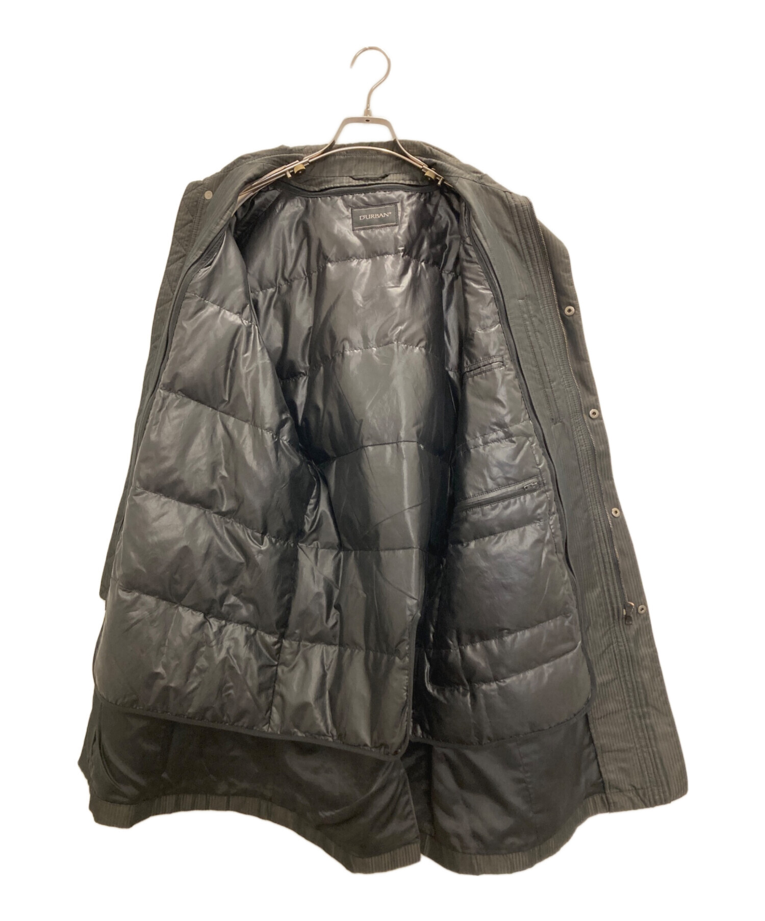 中古・古着通販】D'URBAN (ダーバン) ダウンライナーコート グレー