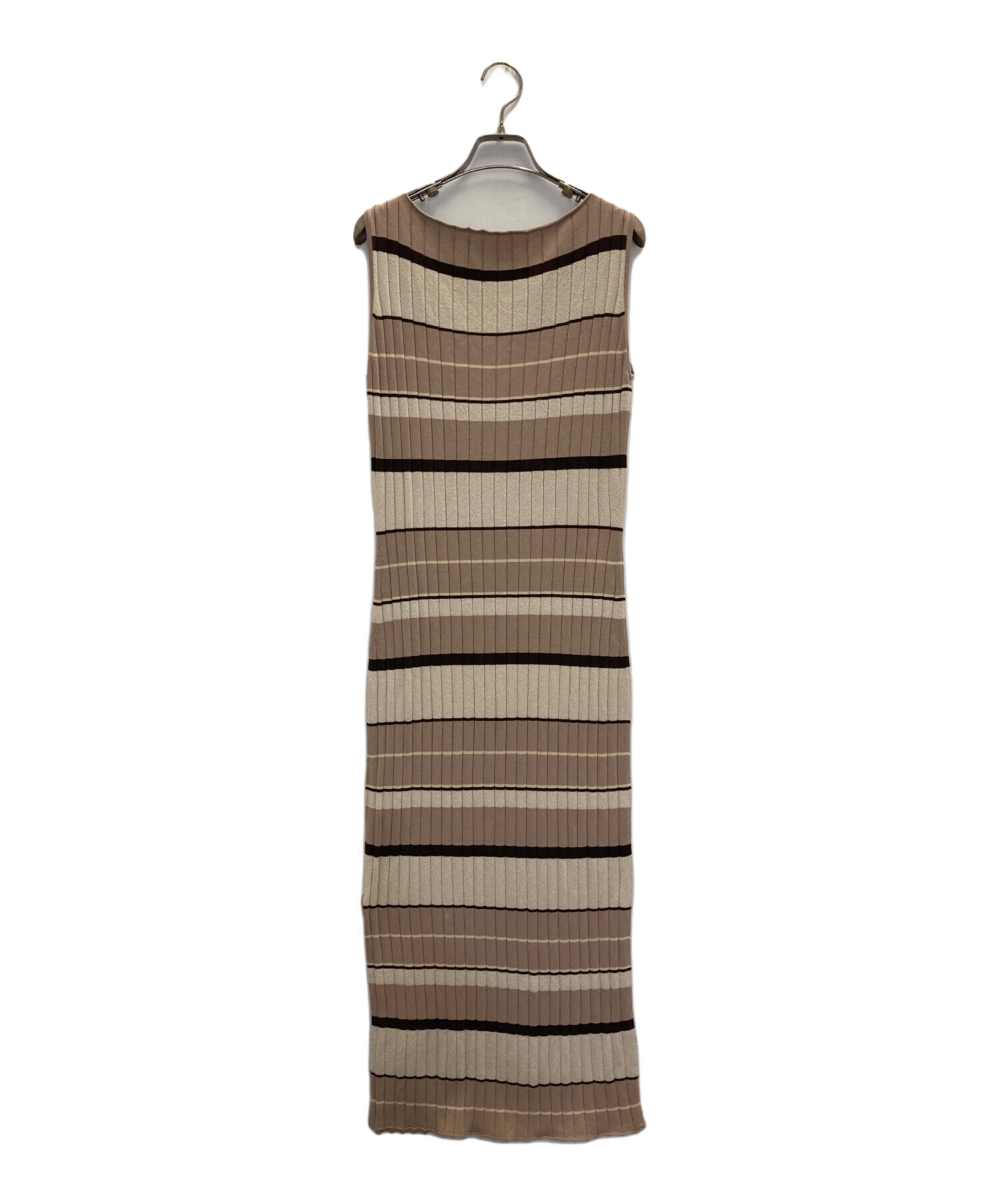 Herlipto Cotton StripedRibbedKnitDress M 今夜発売のドレス4つ 