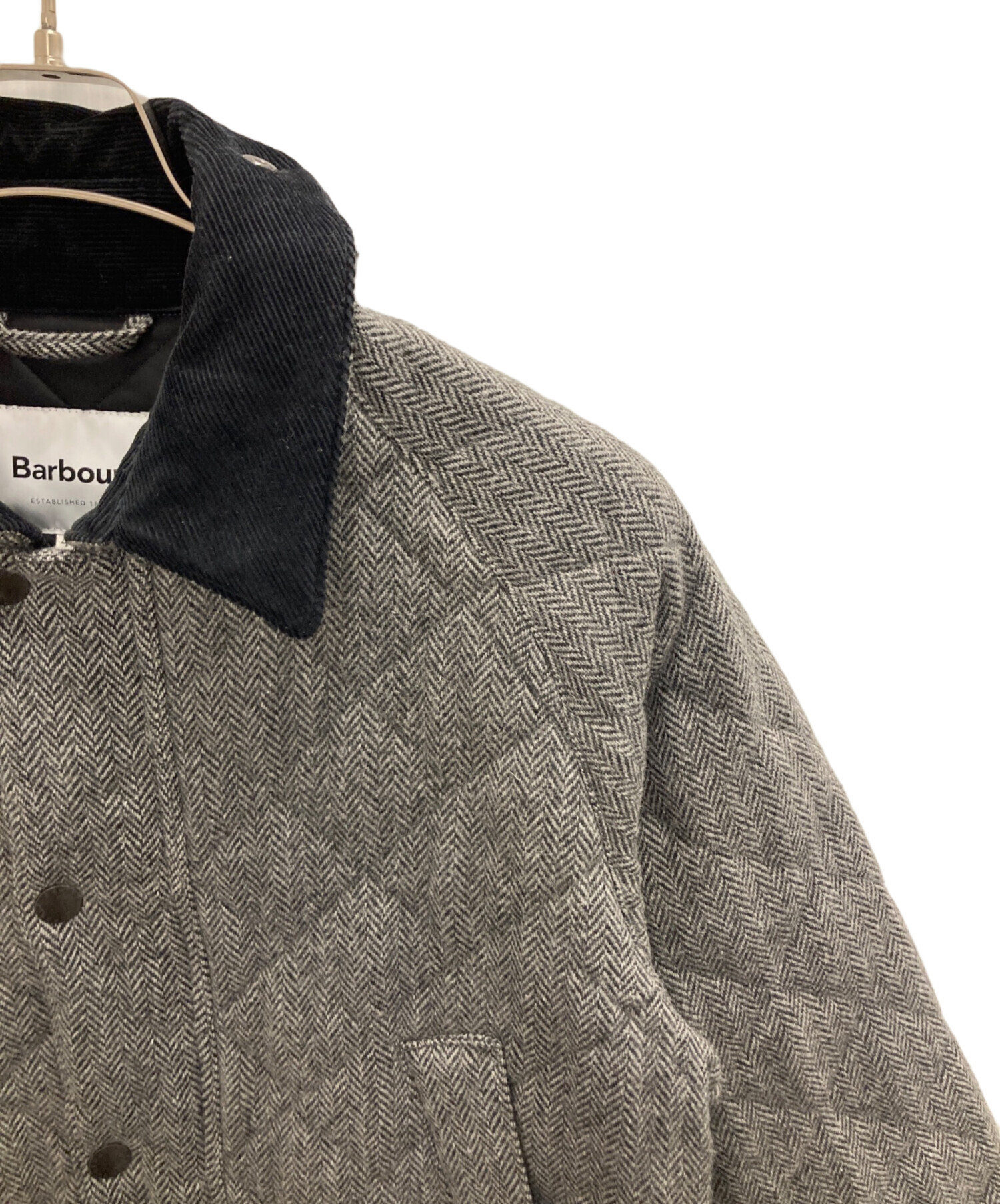 Barbour グレー ジャケット 40サイズ 中古・古着通販】Barbour (バブアー) ウールビデイルジャケット グレー