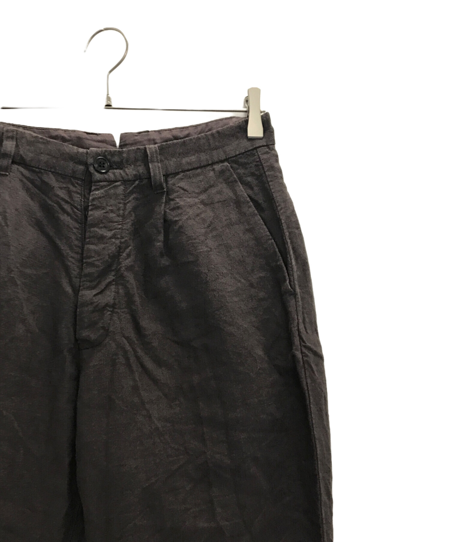 中古・古着通販】CONFECT (コンフェクト) リネンパンツ ブラウン