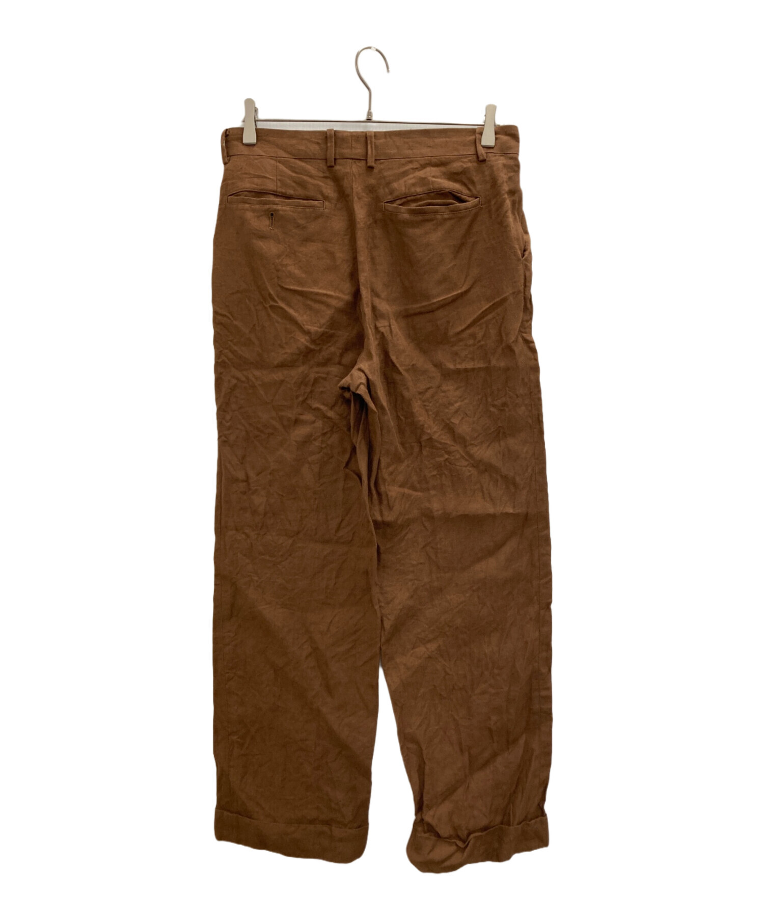 AURALEE BROWN スラックス AURALEE（オーラリー）スラックス 茶 サイズ:3(S位) メンズ